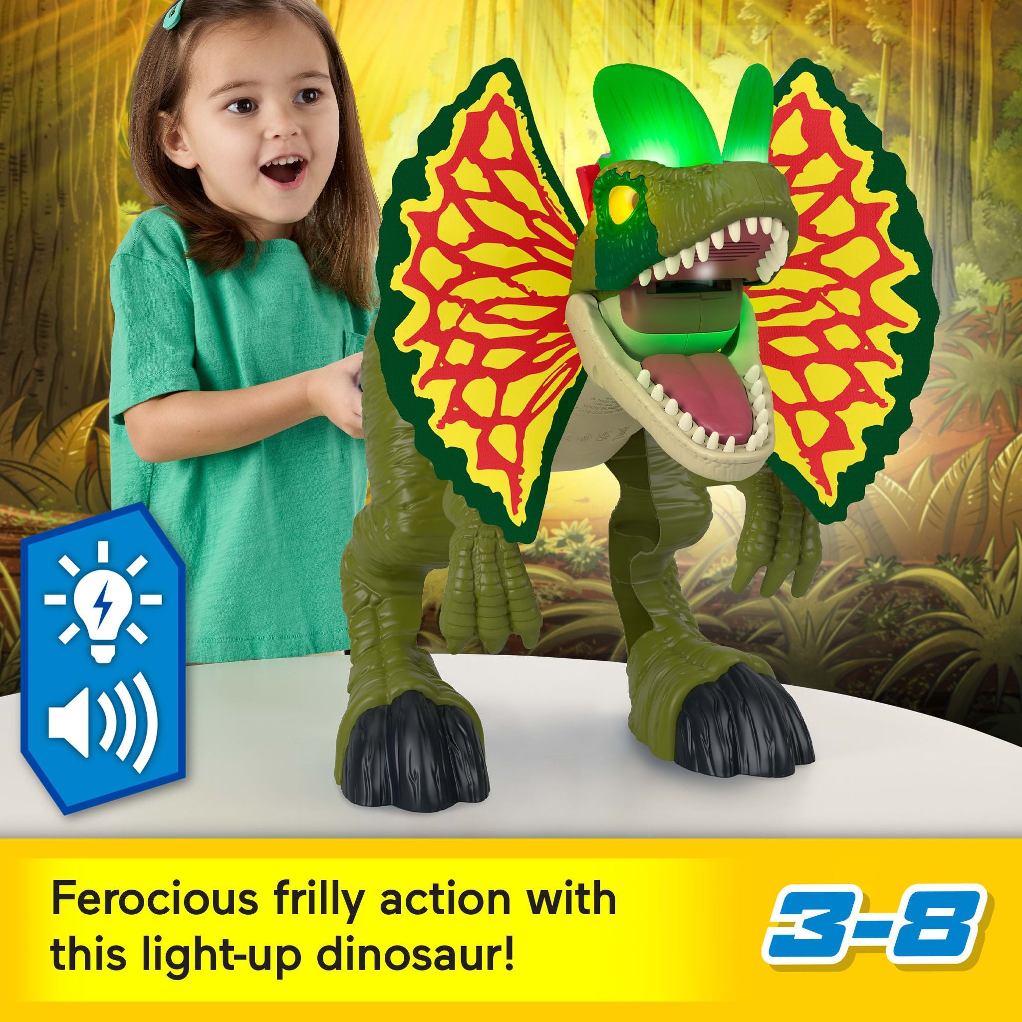 Imaginext Jurassic World Attack Mode Dilophosaurus