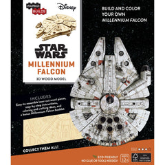 Incredibuilds 3D Wooden Model Star Wars Millennium Falcon