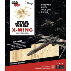 Incredibuilds 3D Wooden Model Star Wars X-Wing