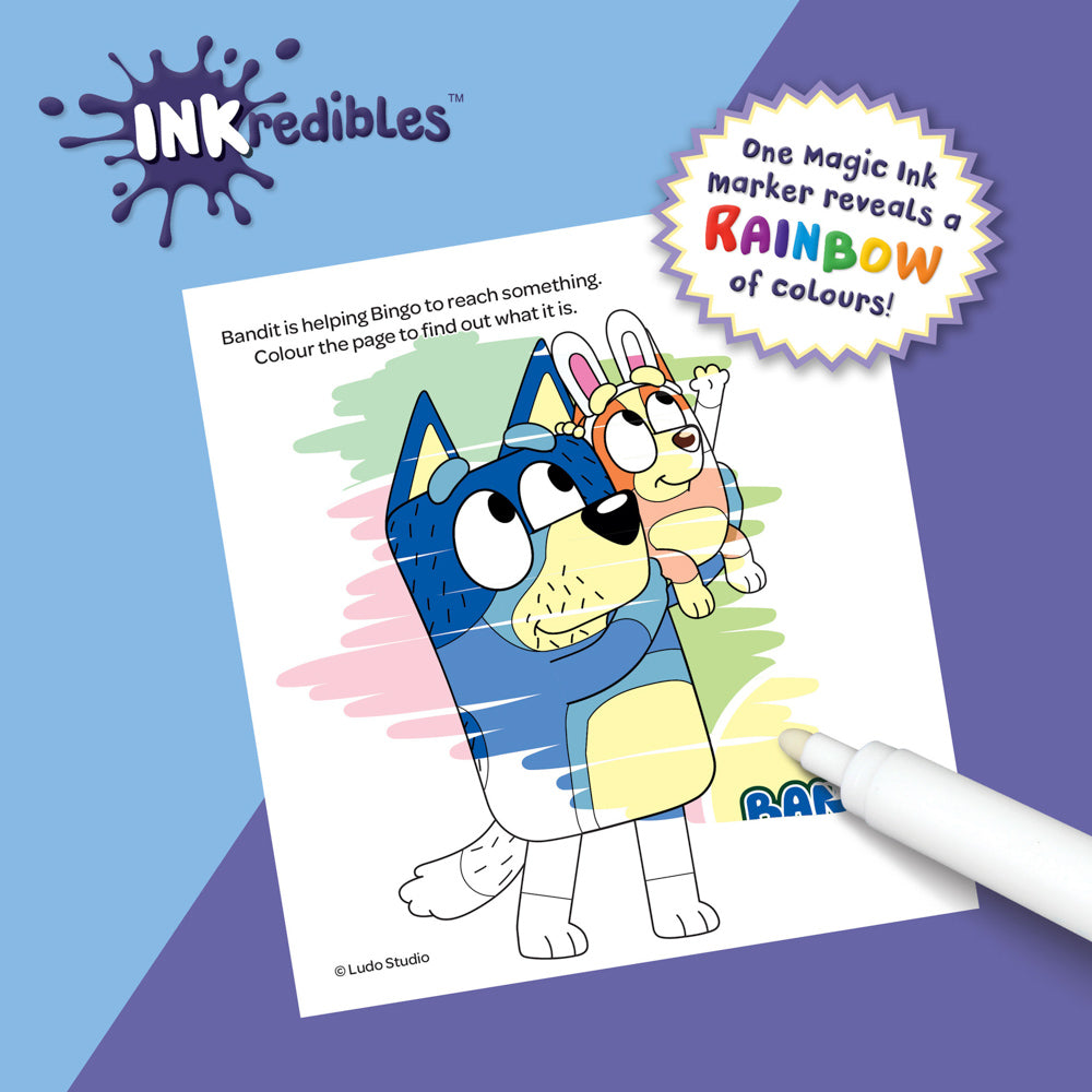 Inkredibles Bluey Easter Magic Ink Pictures.