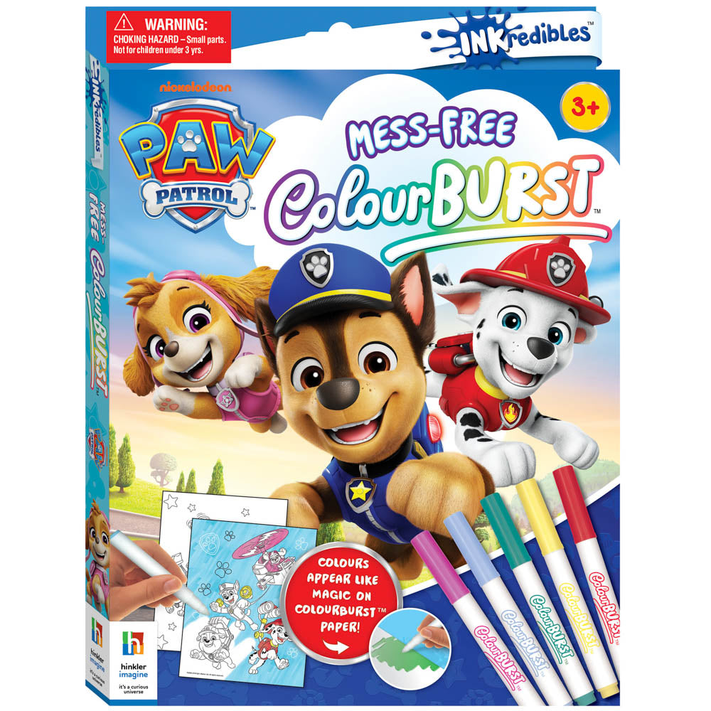 Inkredibles Colour Burst Paw Patrol Magic Ink Pictures.