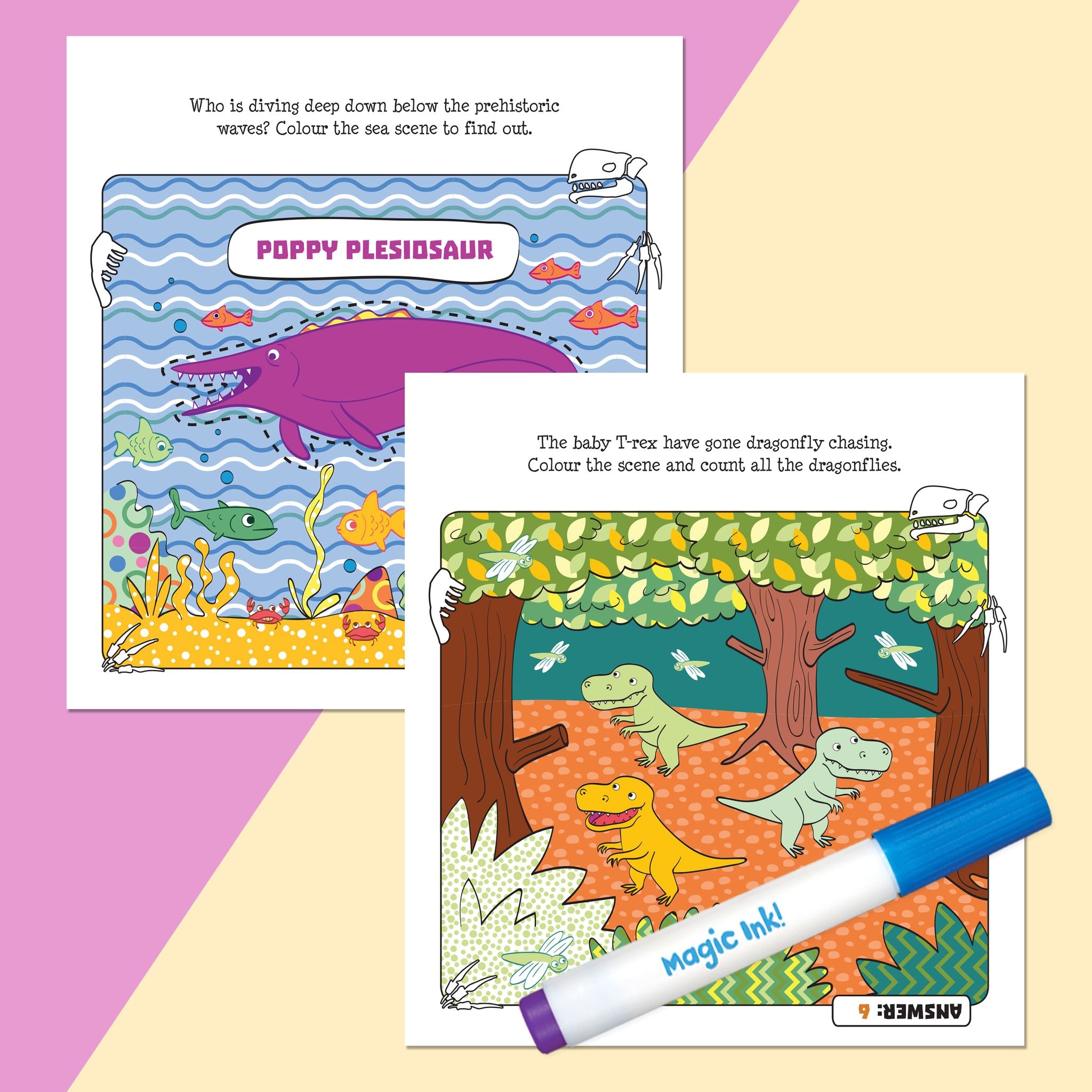 Inkredibles Magic Ink Pictures: Roarsome Dino - Toyworld NZ