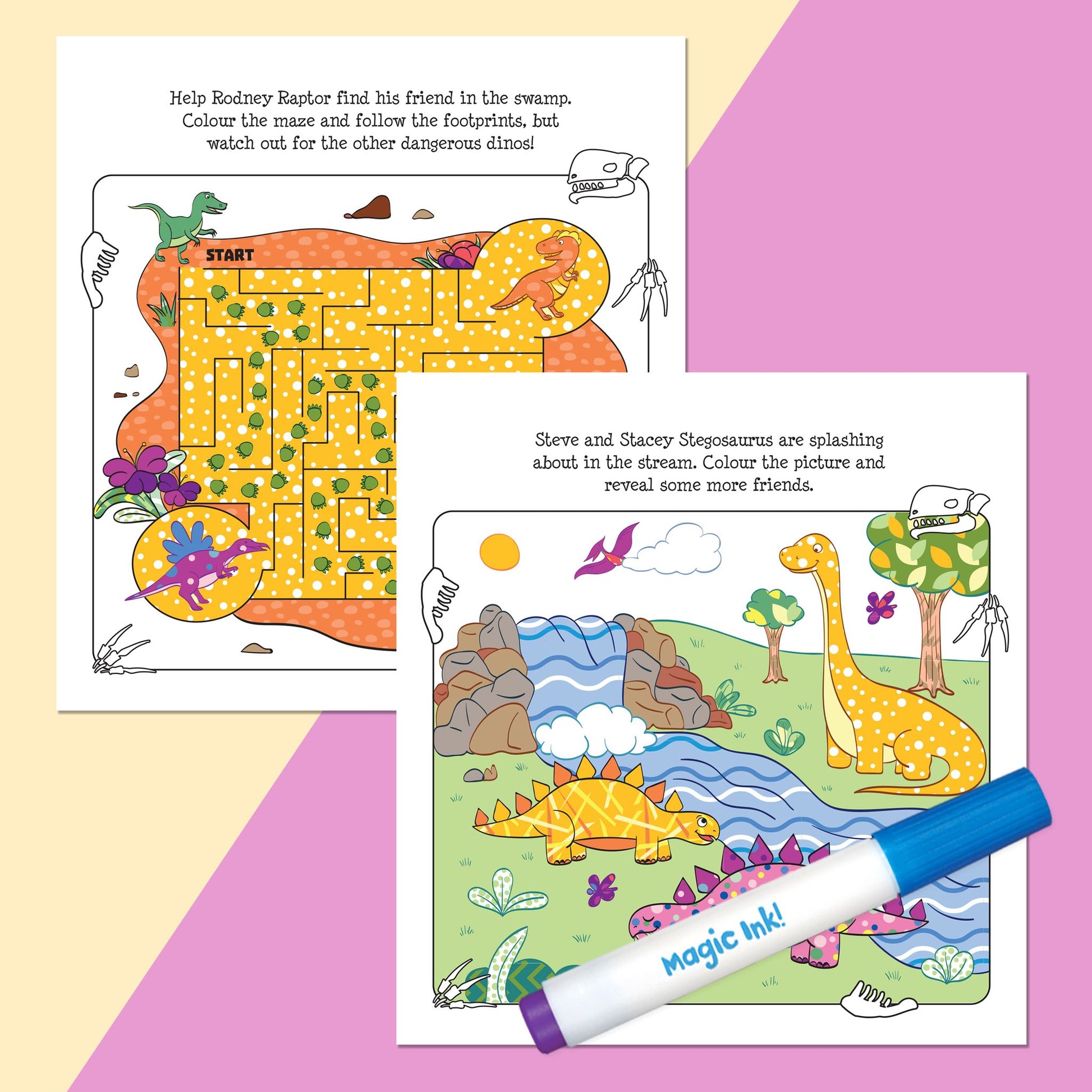 Inkredibles Magic Ink Pictures: Roarsome Dino - Toyworld NZ