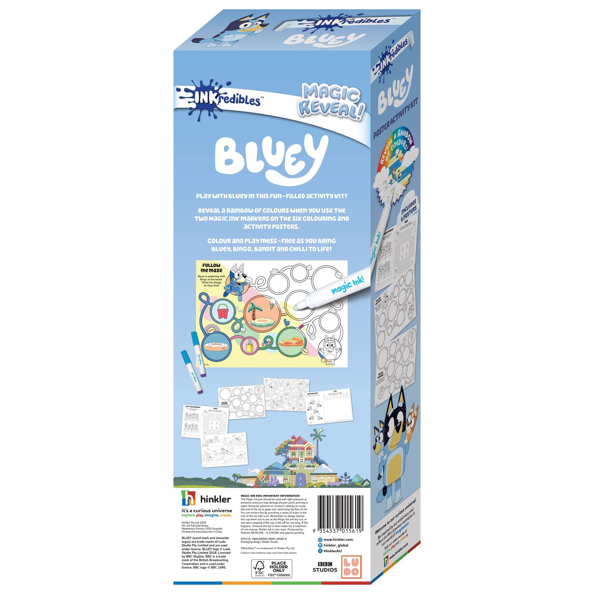Inkredibles Bluey Poster Activity Kit
