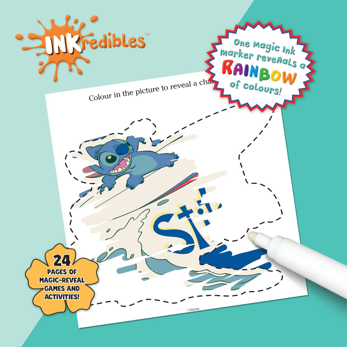 Inkredibles Magic Ink Lilo & Stitch Coloring Pictures.