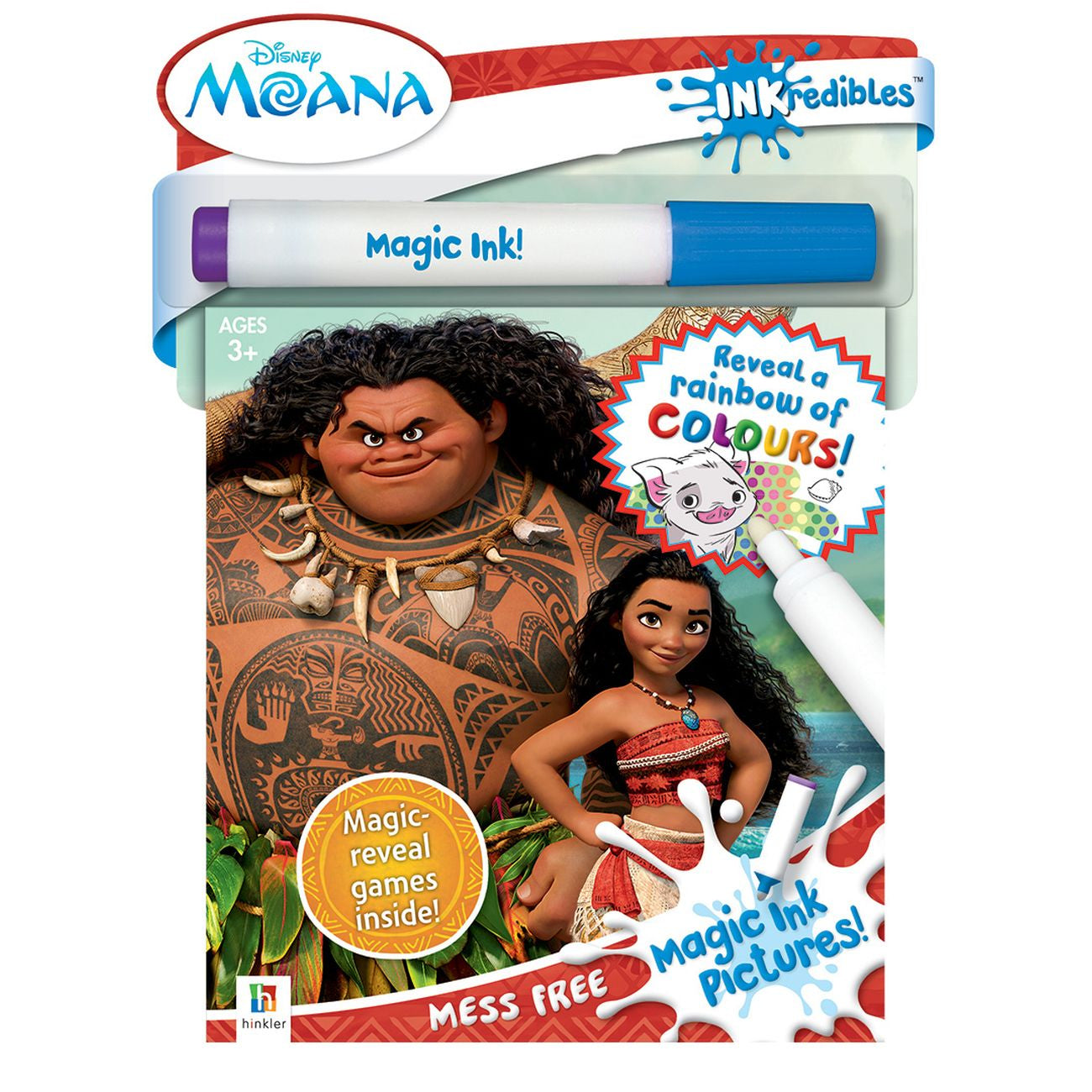Inkredibles Disney Moana Magic Ink Pictures - Toyworld NZ
