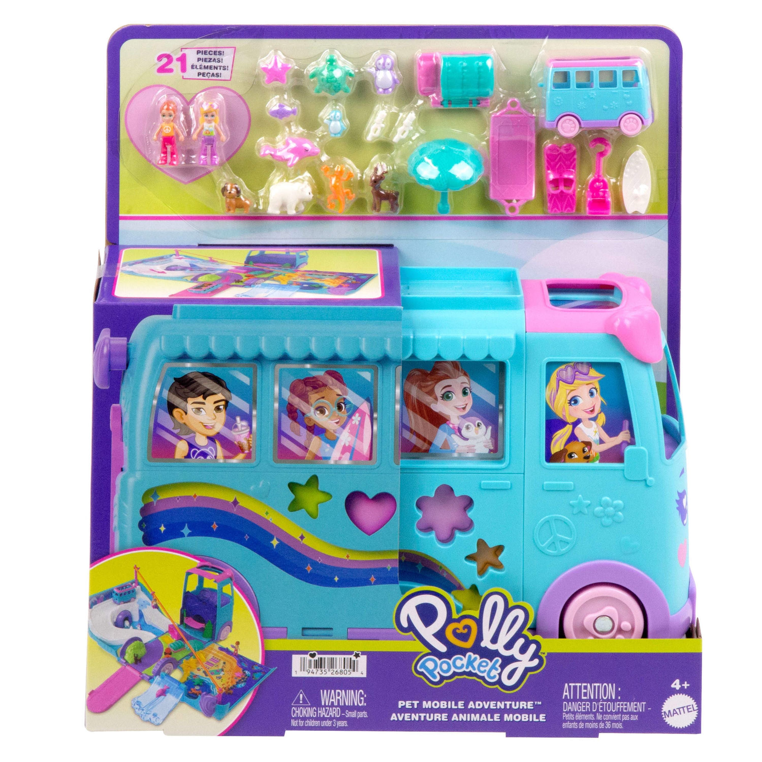Polly Pocket Pet Mobile Adventure Playset – Toyworld NZ