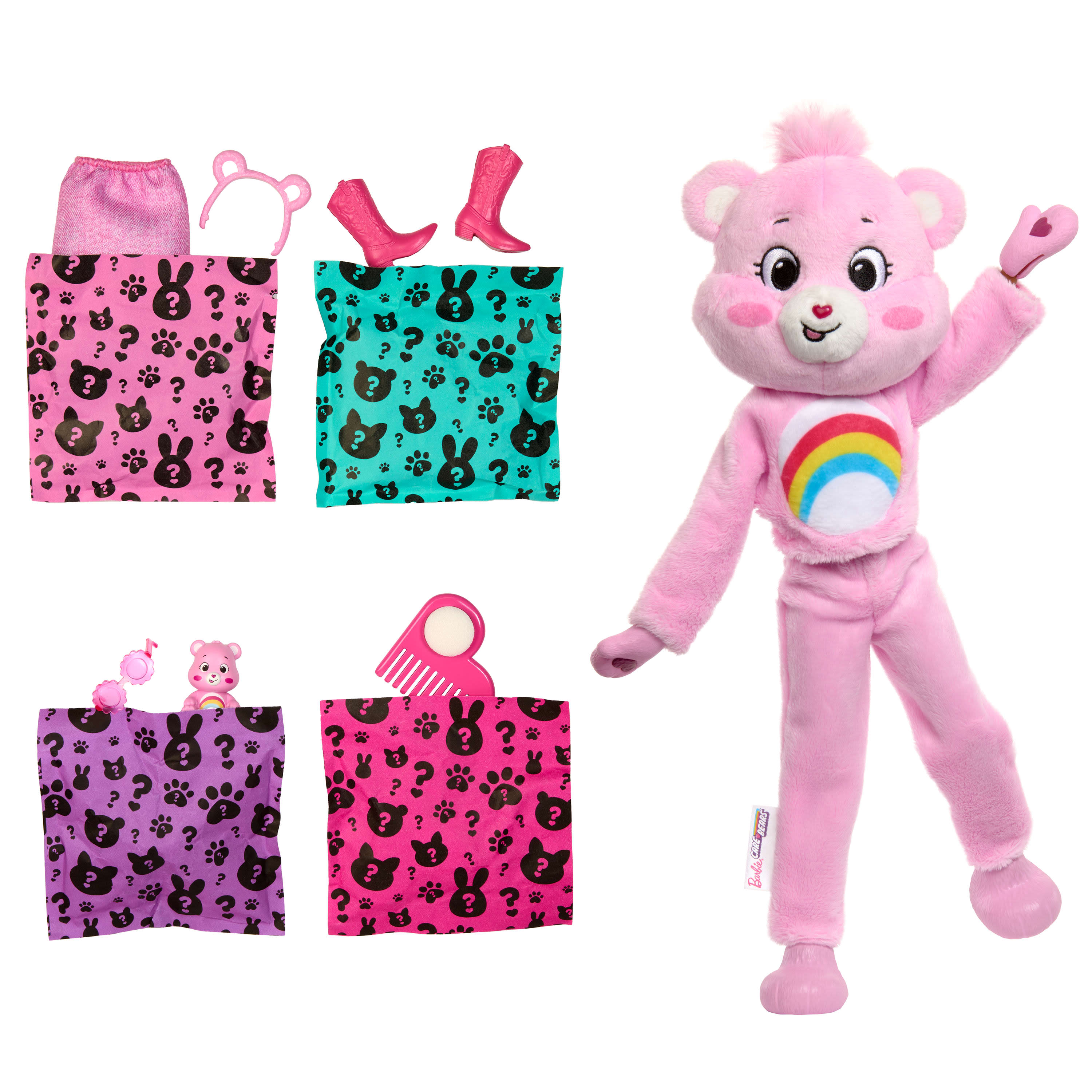 Barbie Cutie Reveal Care Bears Surprise Doll - Pink