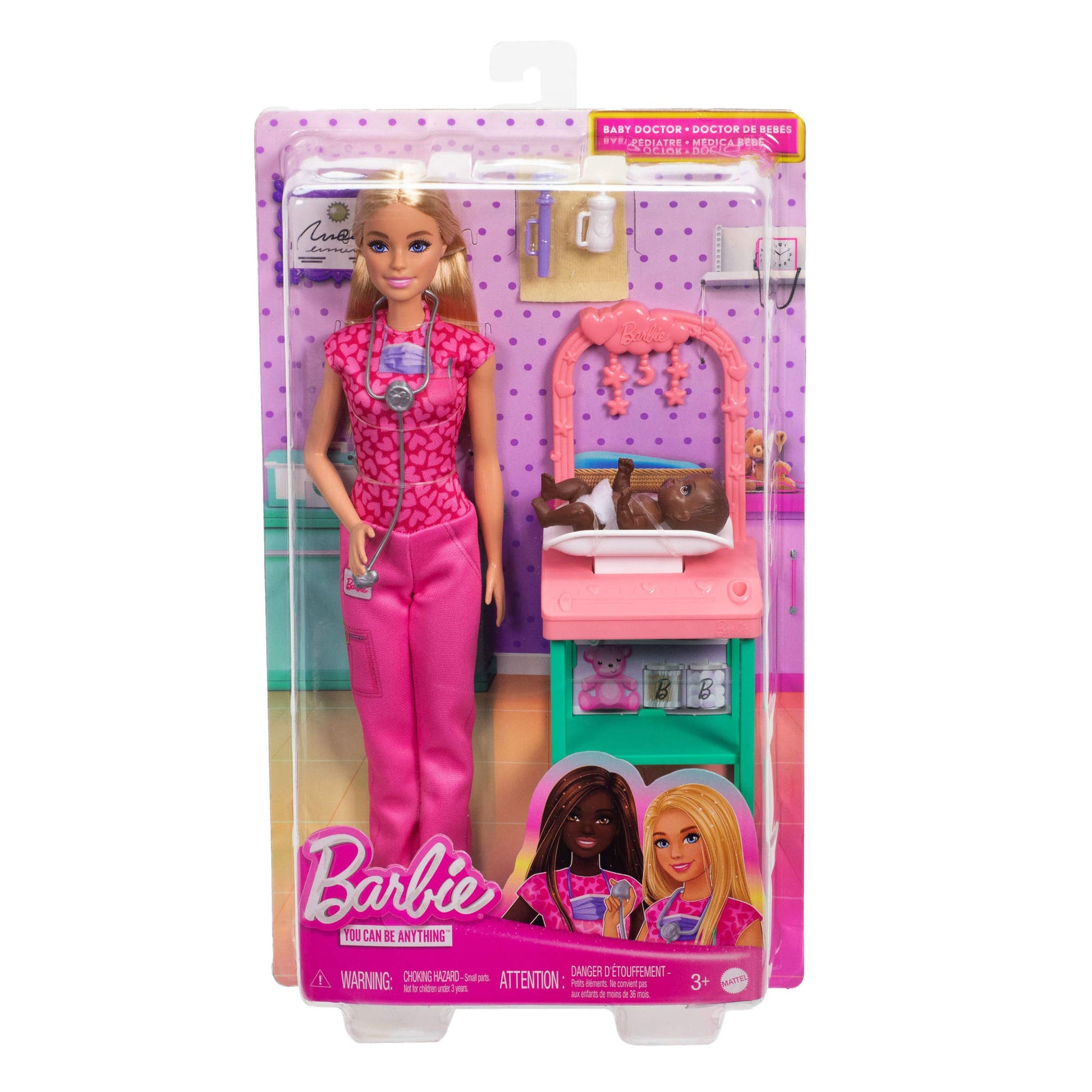 Barbie You Can Be Anything Doll Playset Baby Doctor Blonde