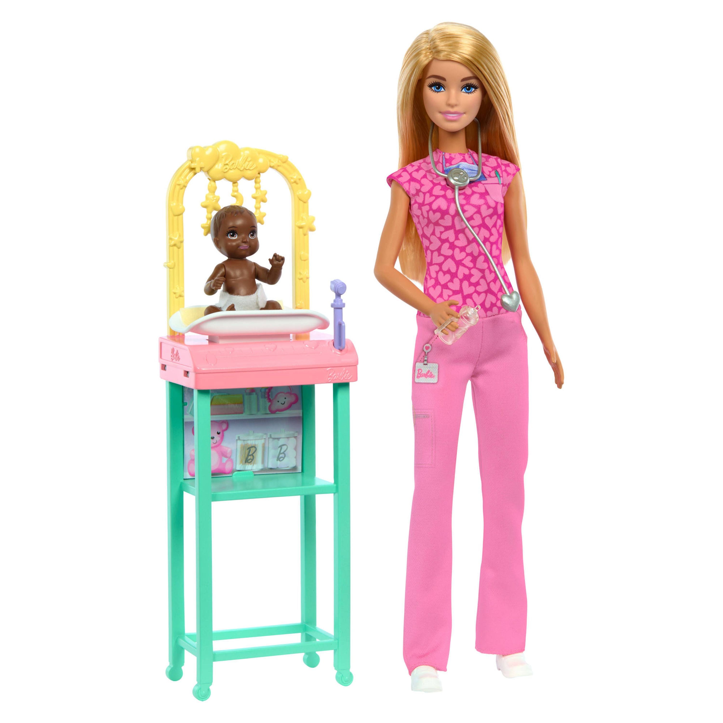 Barbie You Can Be Anything Doll Playset - Baby Doctor Blonde