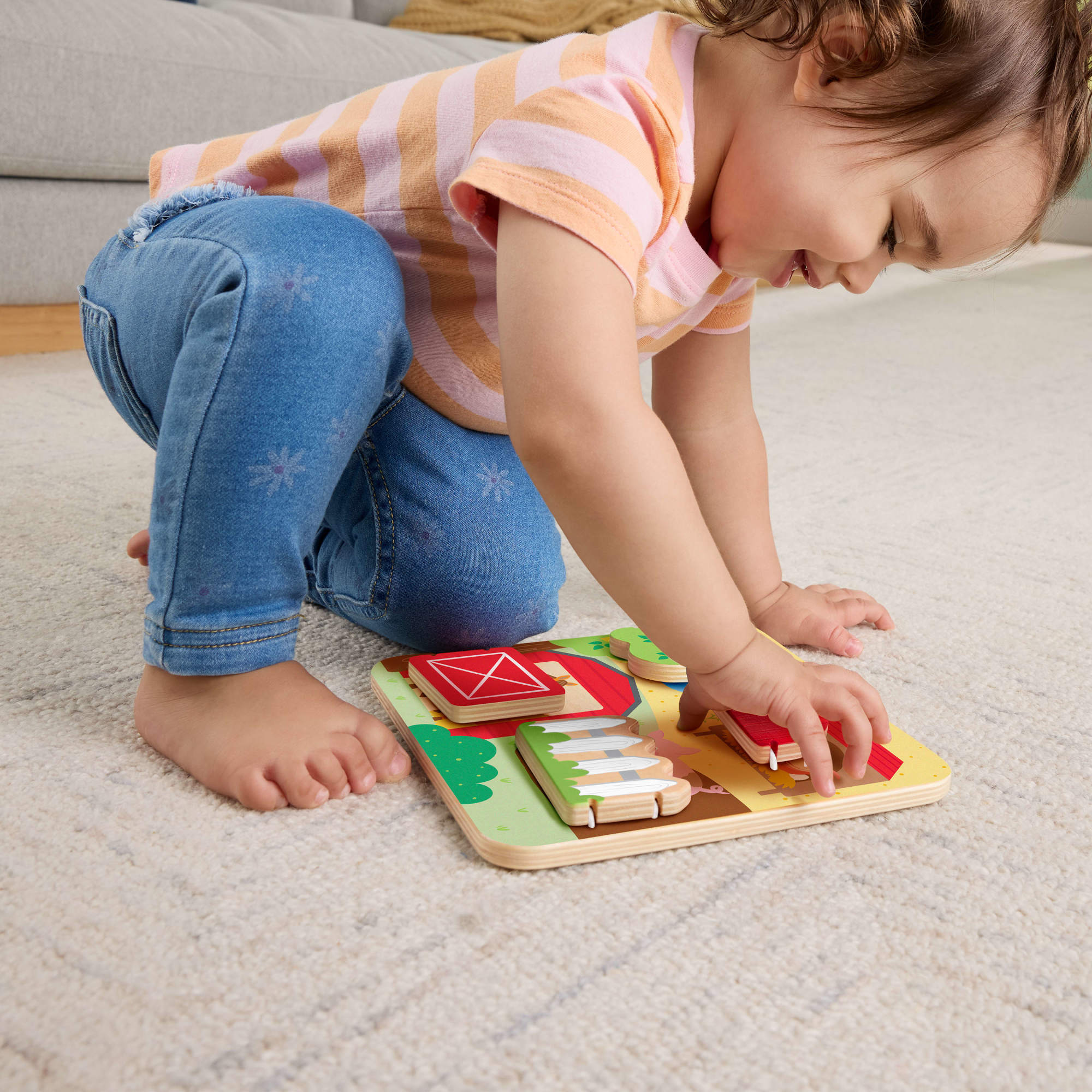 Fisher-Price Wood Farm Animal Board