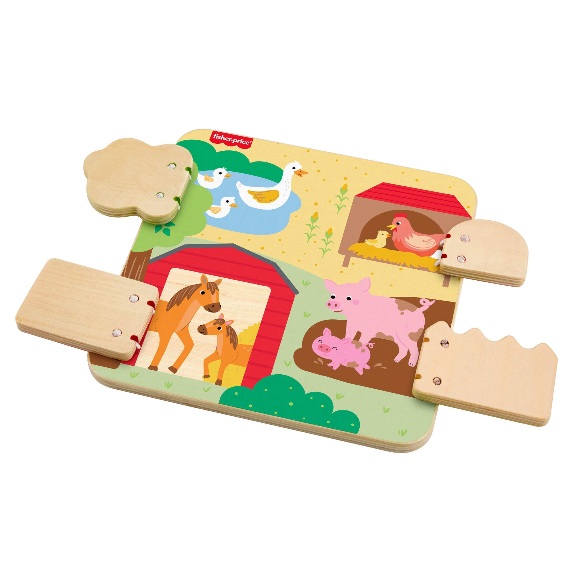 Fisher-Price Wood Farm Animal Board