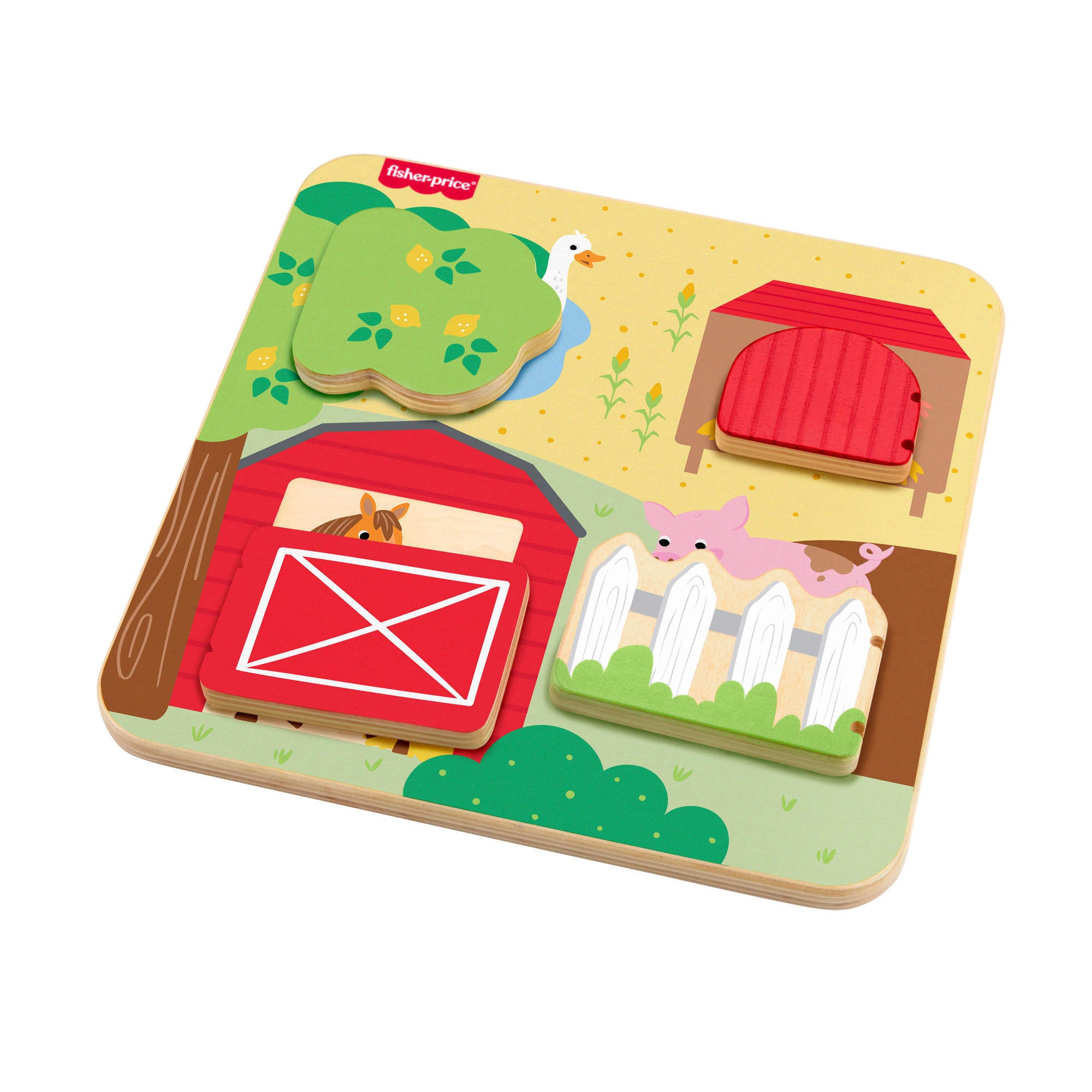 Fisher-Price Wood Farm Animal Board