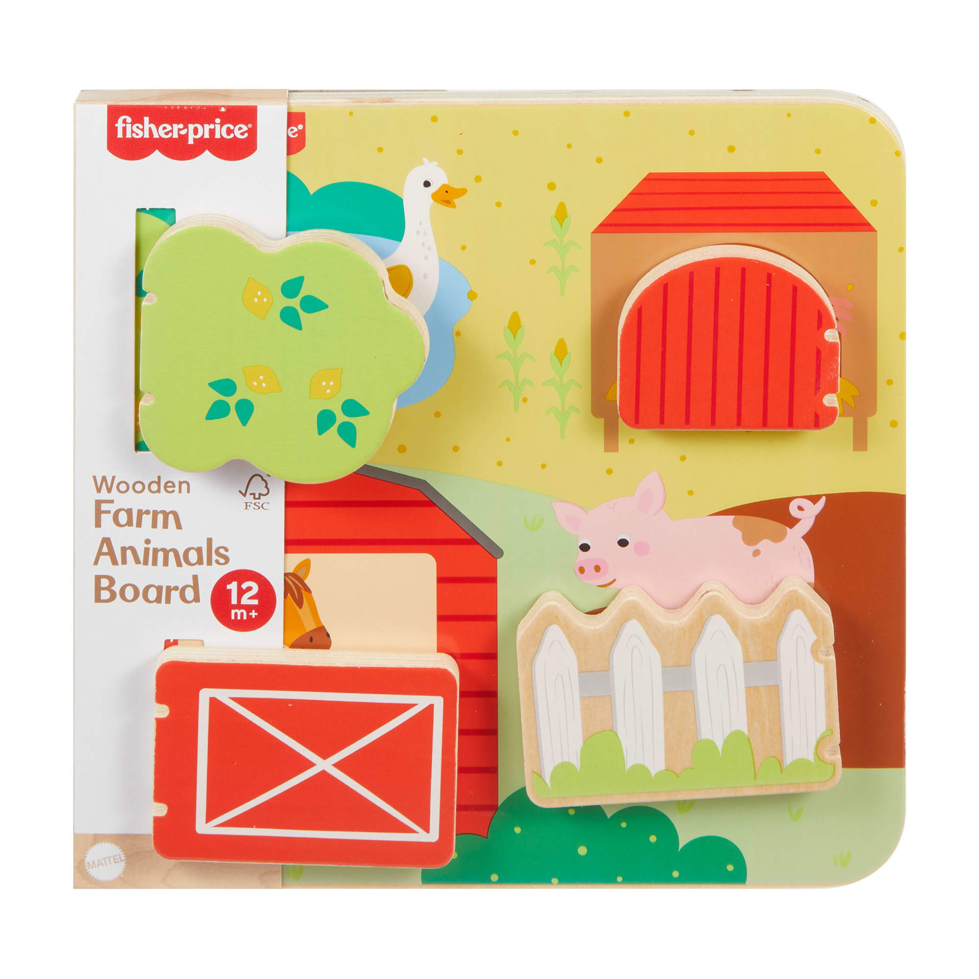 Fisher-Price Wood Farm Animal Board