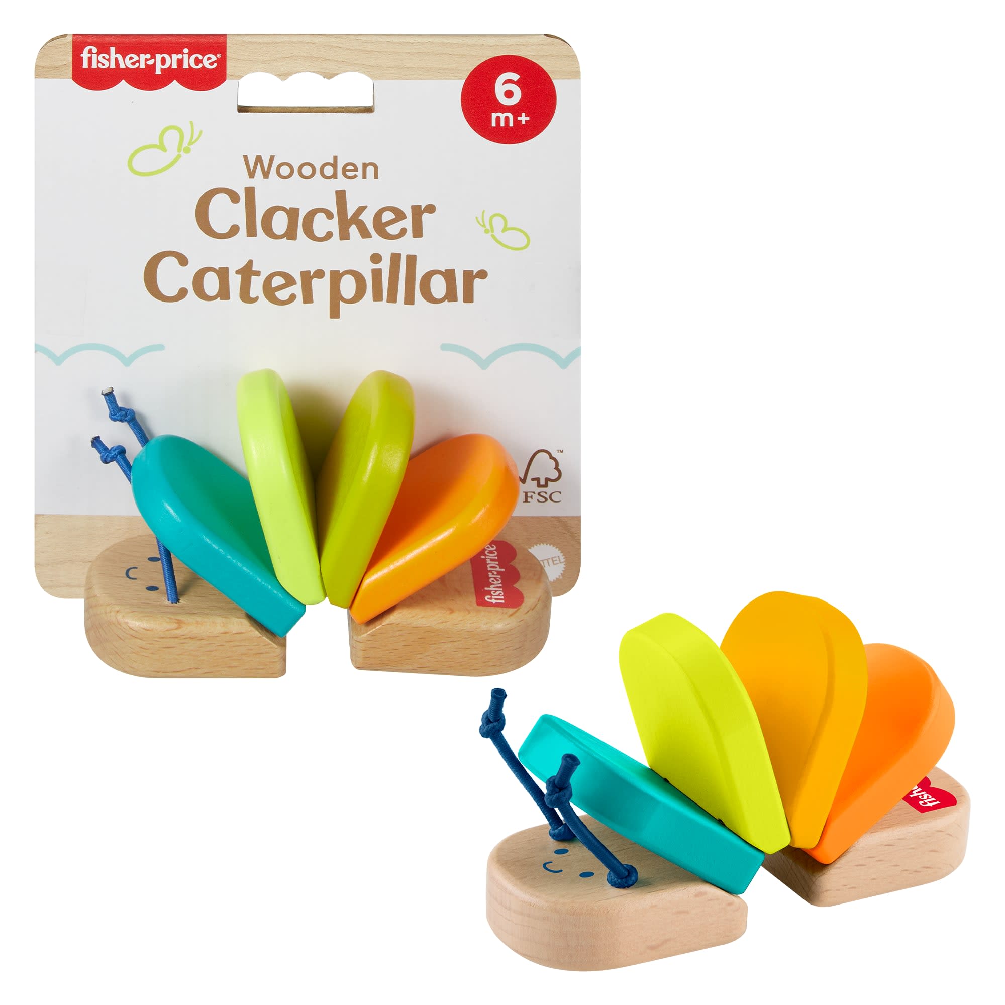 Fisher-Price Wood Clacker Caterpillar