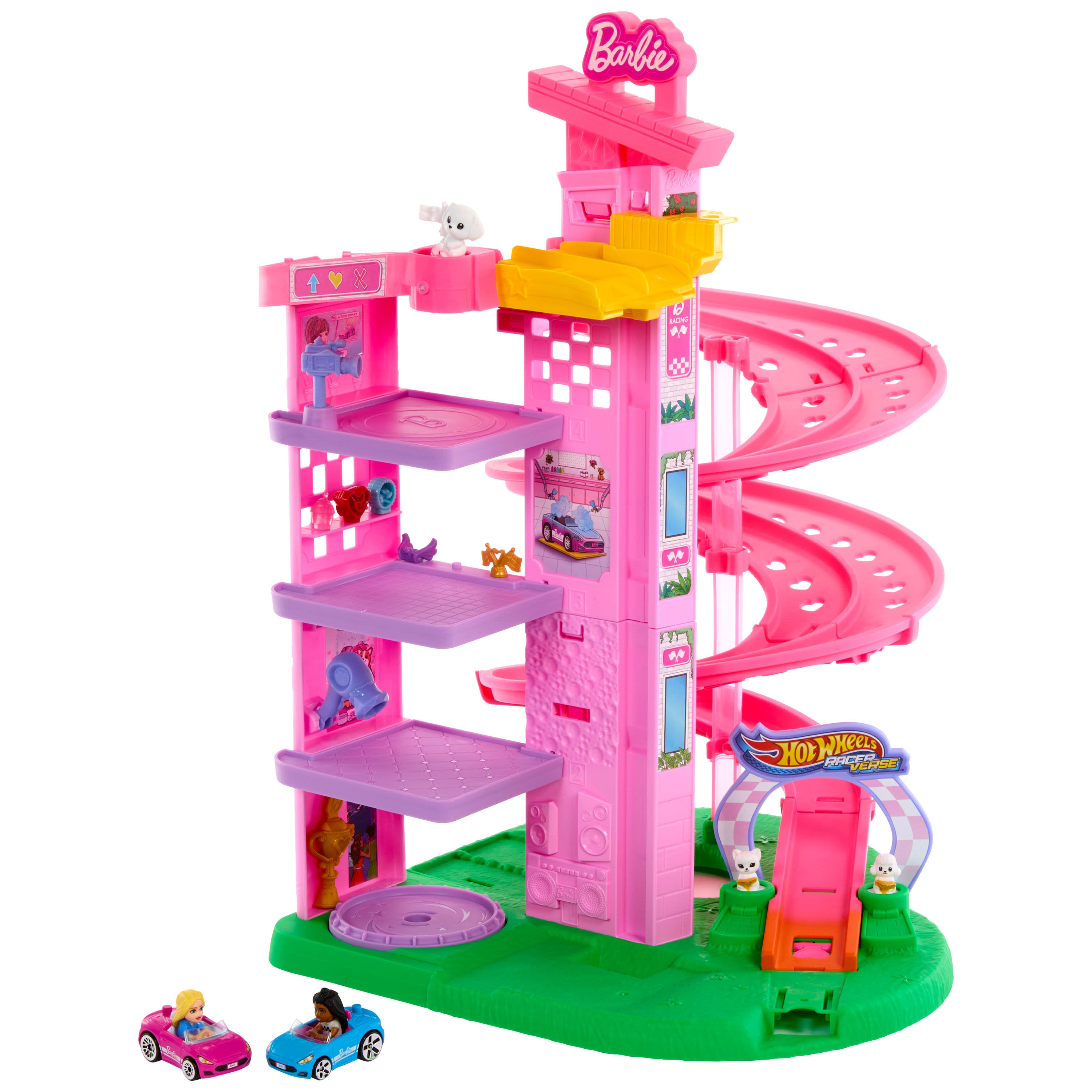 Hot Wheels FXM39 Barbie 2 Gerade Schienen – Erweiterung Für Rennstrecken | Zubehör Für Kreatives Spielen Hot Wheels FXM39 Barbie 2 Gerade Schienen – Erweiterung Für Rennstrecken | Zubehör Für Kreatives Spielen