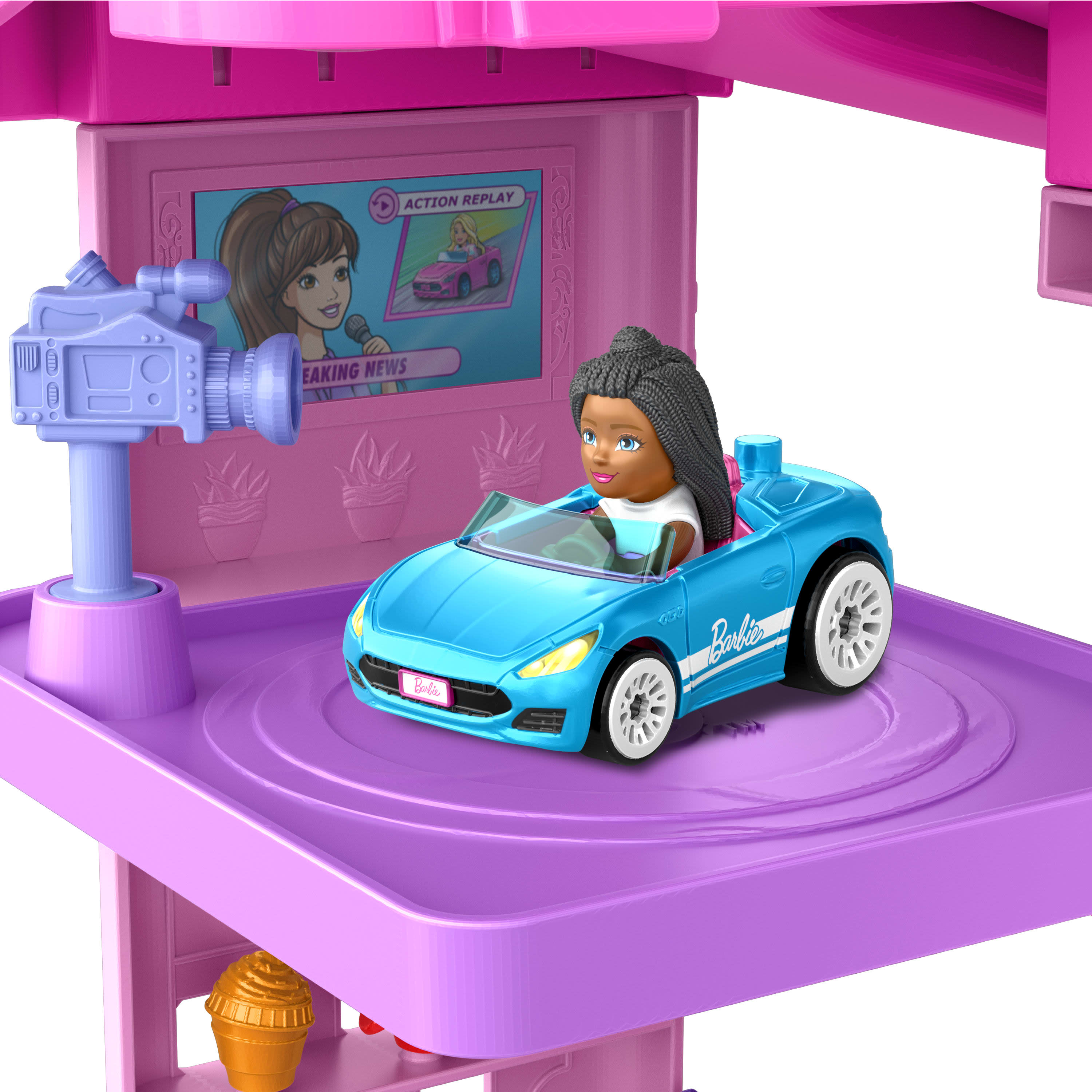Hot Wheels Racer Verse Barbie Spiral Race Trackset