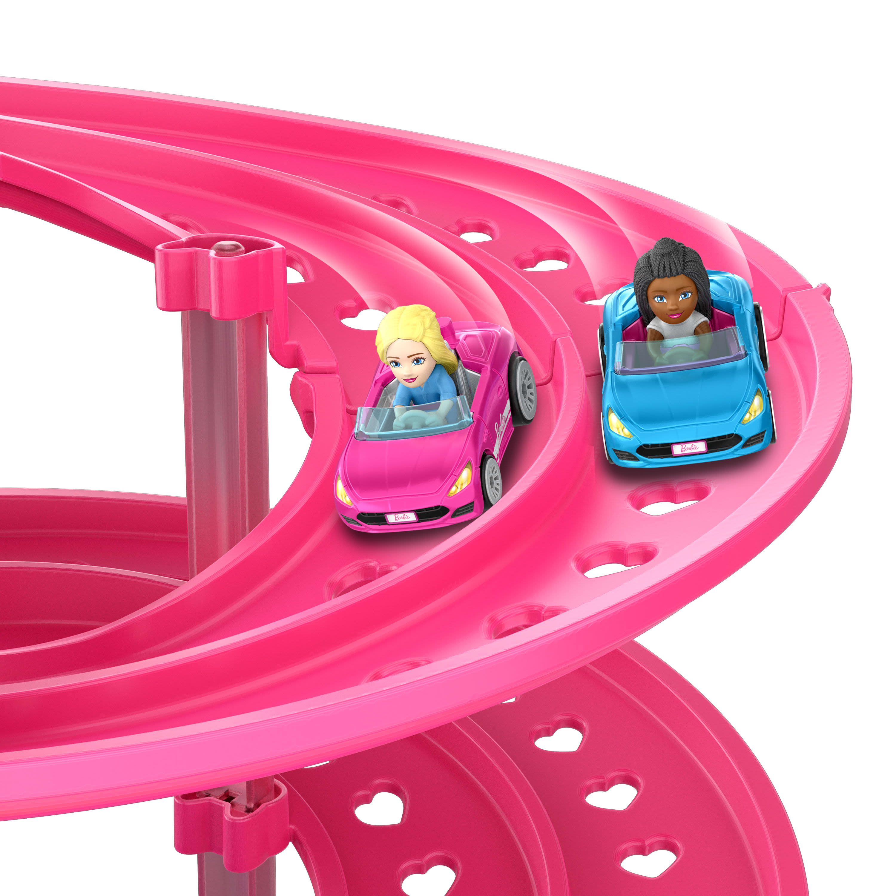 Hot Wheels Racer Verse Barbie Spiral Race Trackset