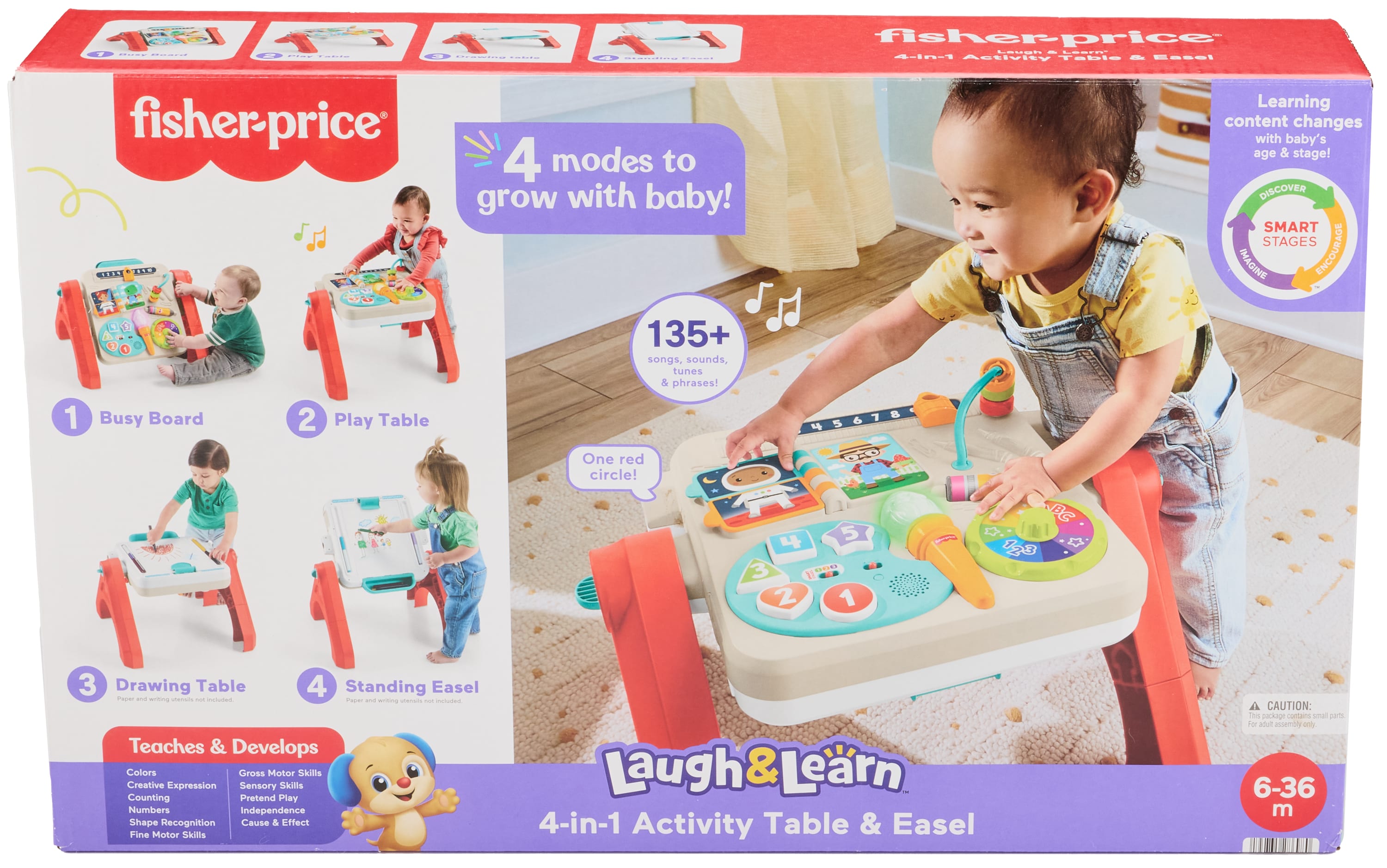 Fisher-Price Laugh & Learn 4-in-1 Activity Table & Easel