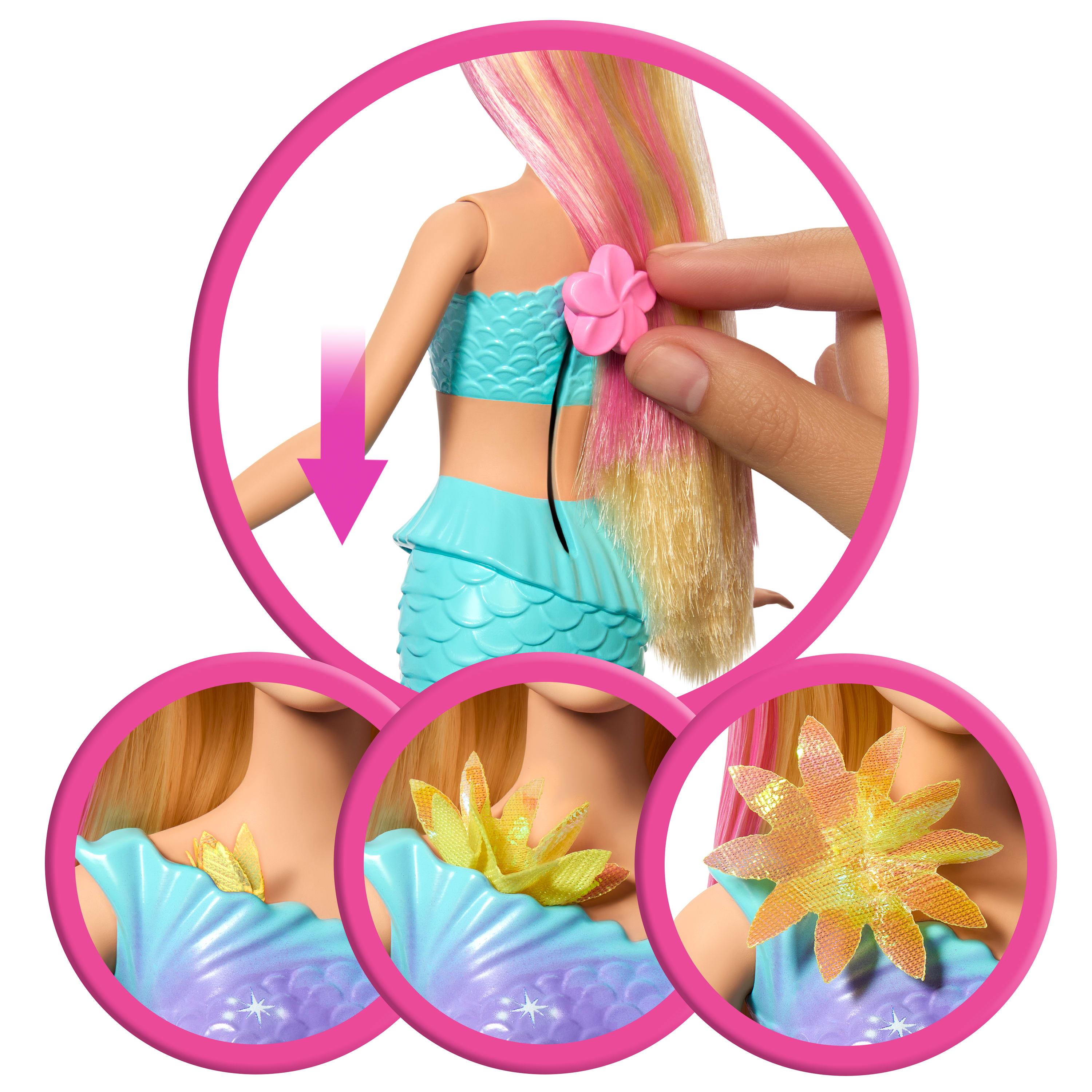 Barbie Flower Magic Mermaid Doll