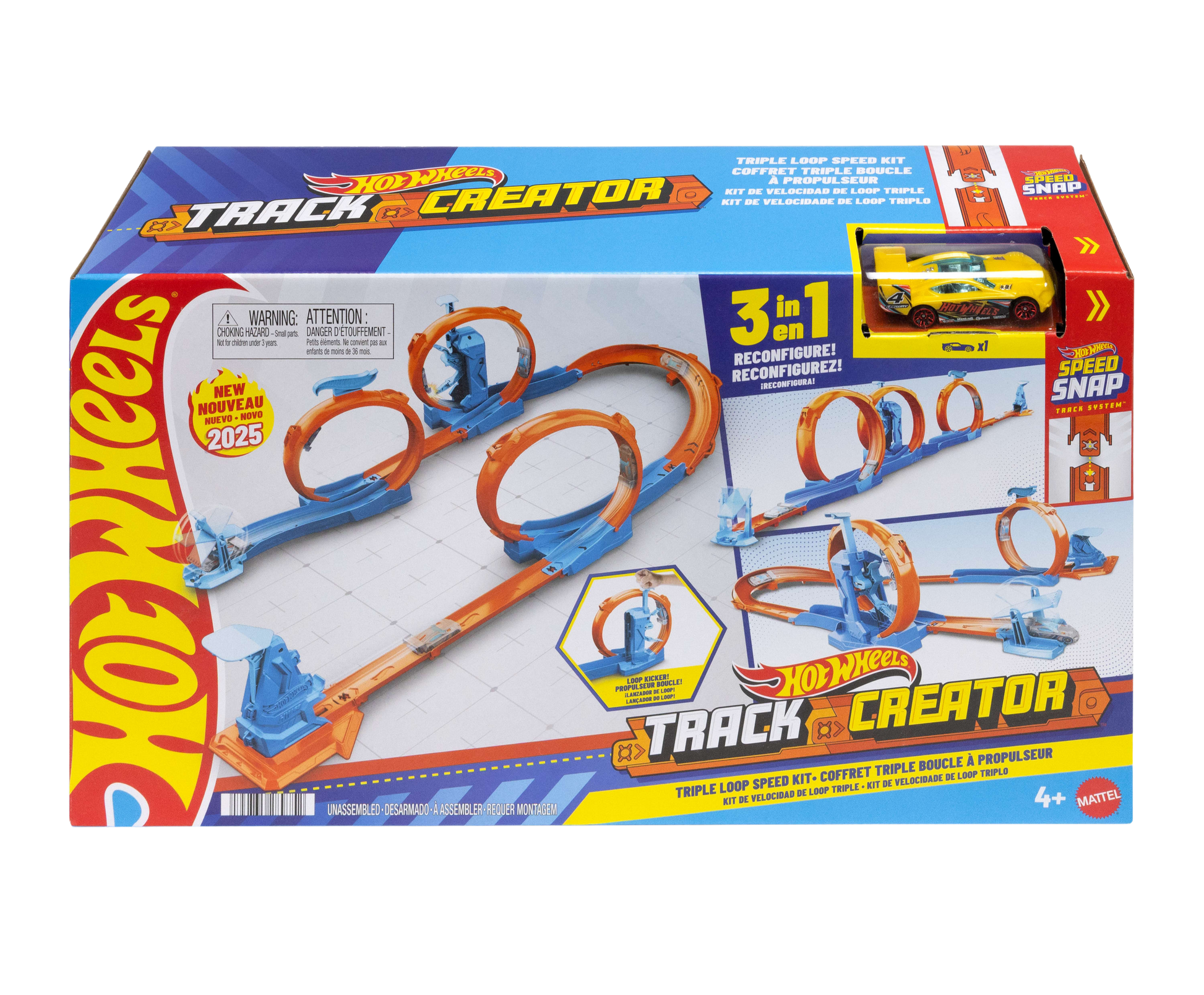 Hot Wheels Track Creator Triple Loop Speed Kit - Toyworld NZ