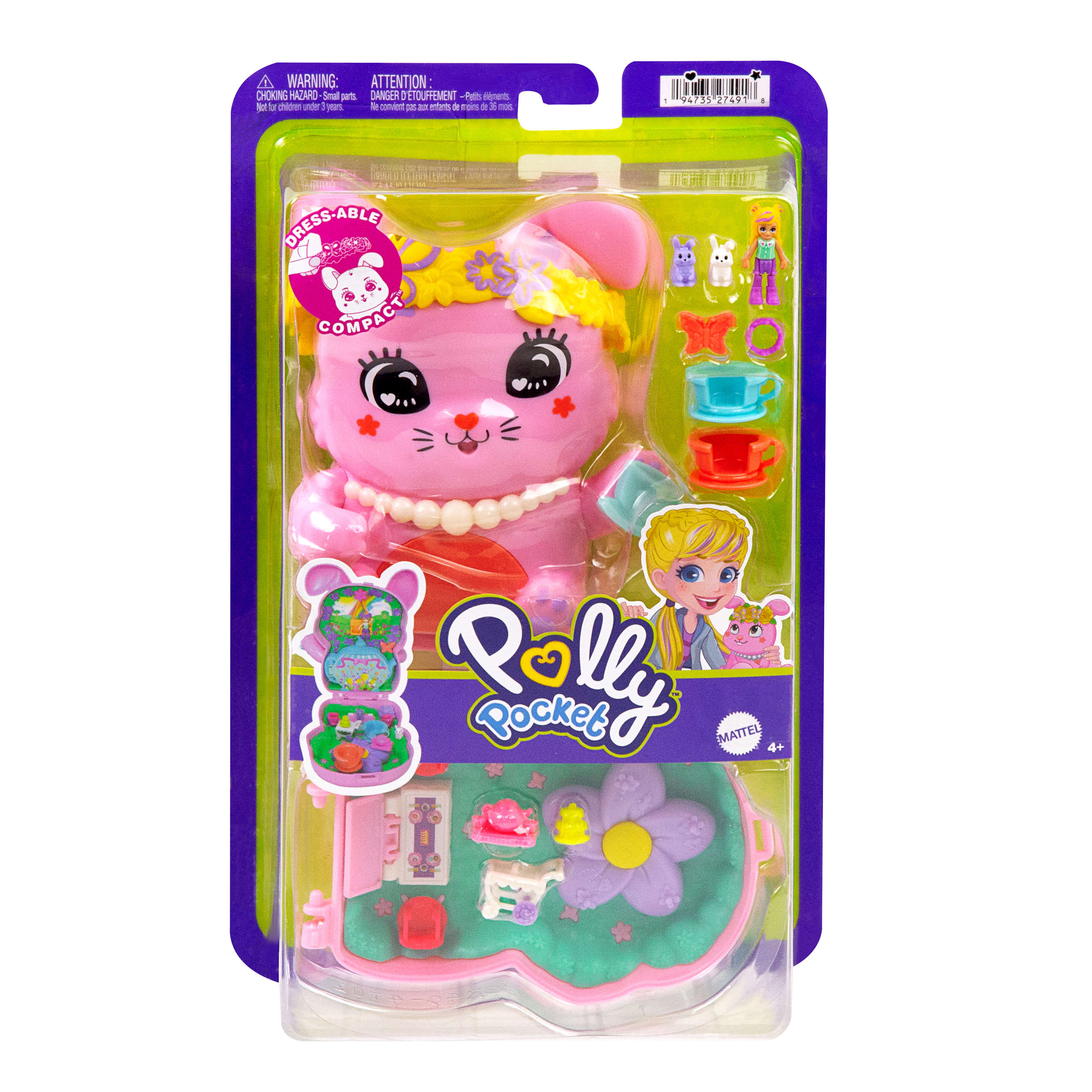 Polly Pocket World Core Compact Tea Party Bunny