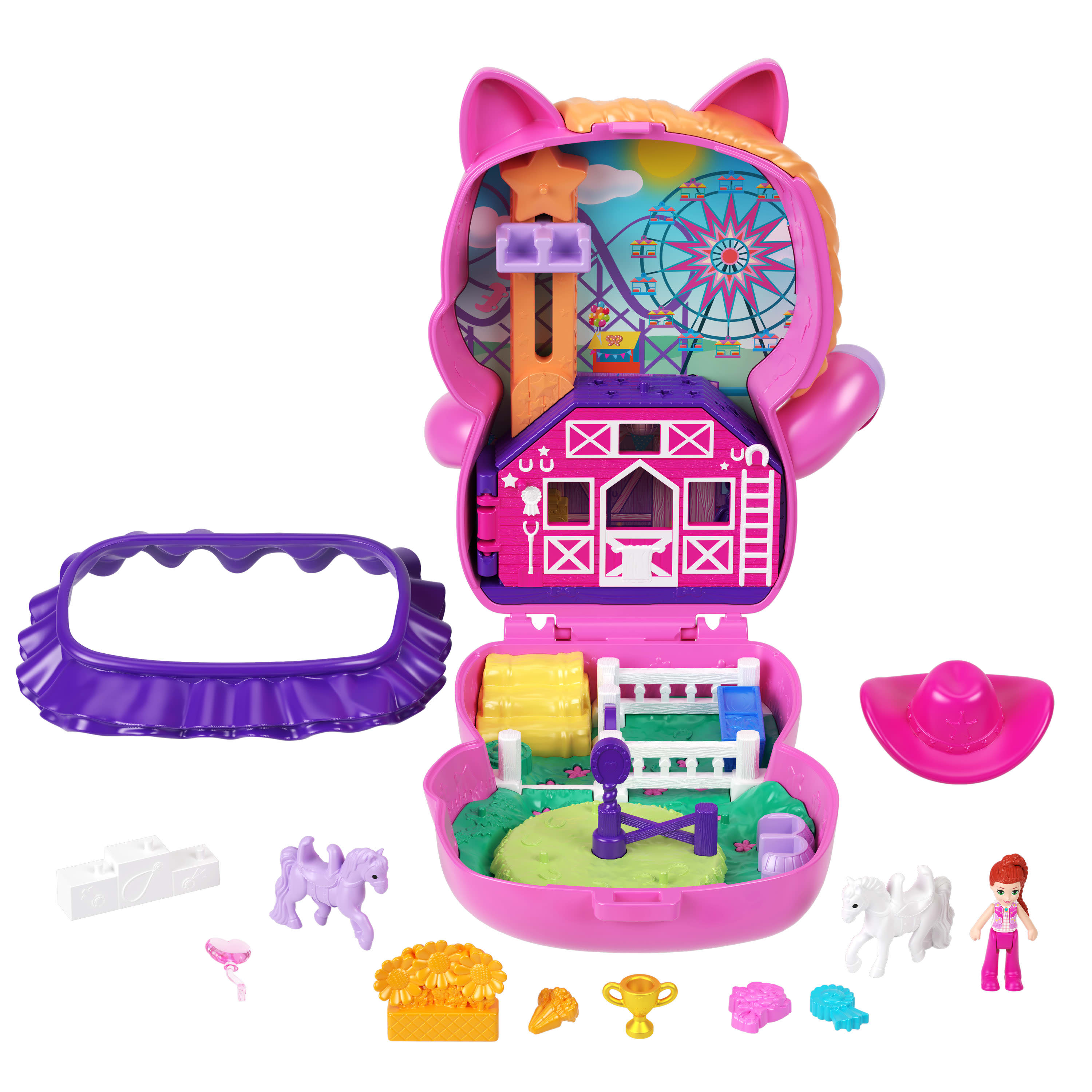 Polly Pocket World Core Compact Pony Rodeo