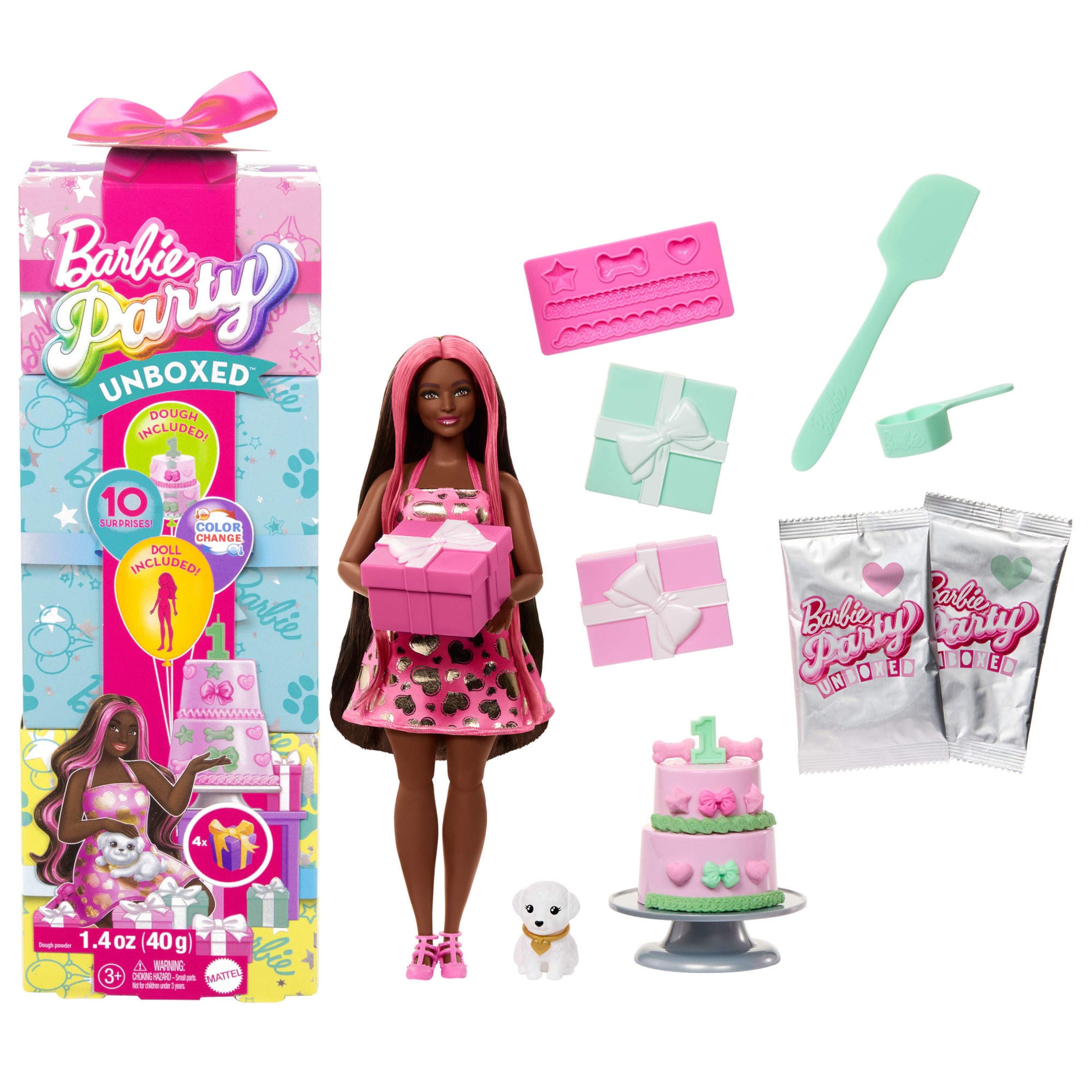 Barbie Party Unboxed Doll - Shimmerin' Hearts Set