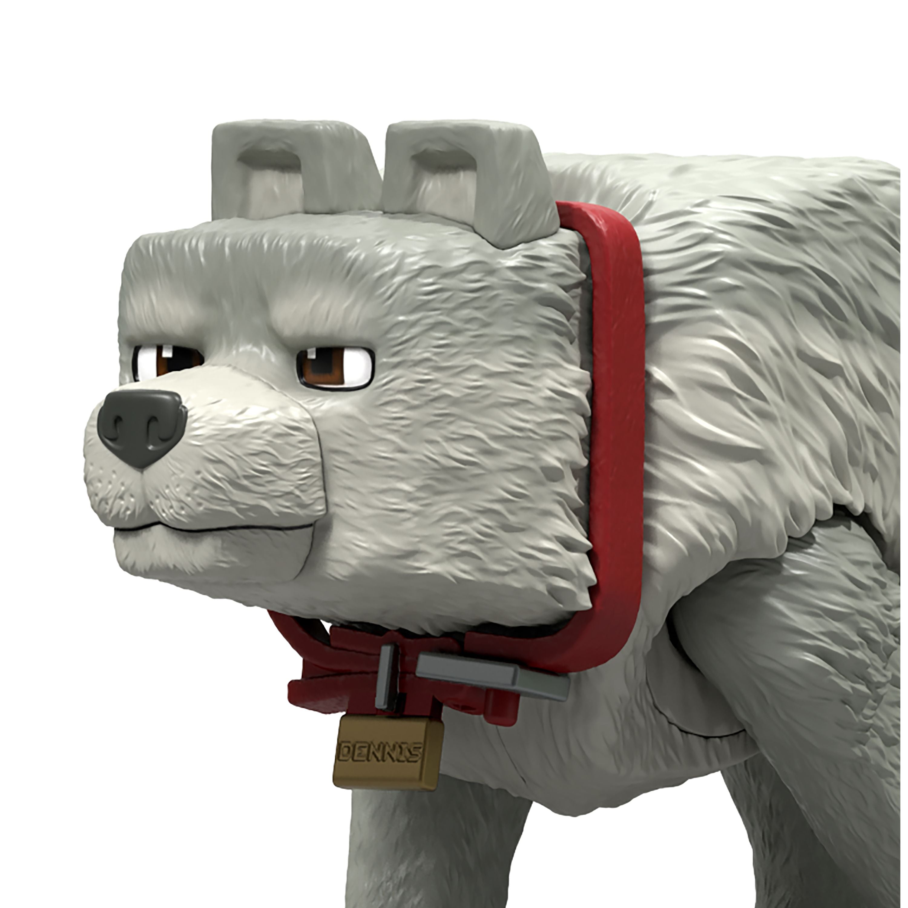 A Minecraft Movie Action Figure Dennis The Wolf