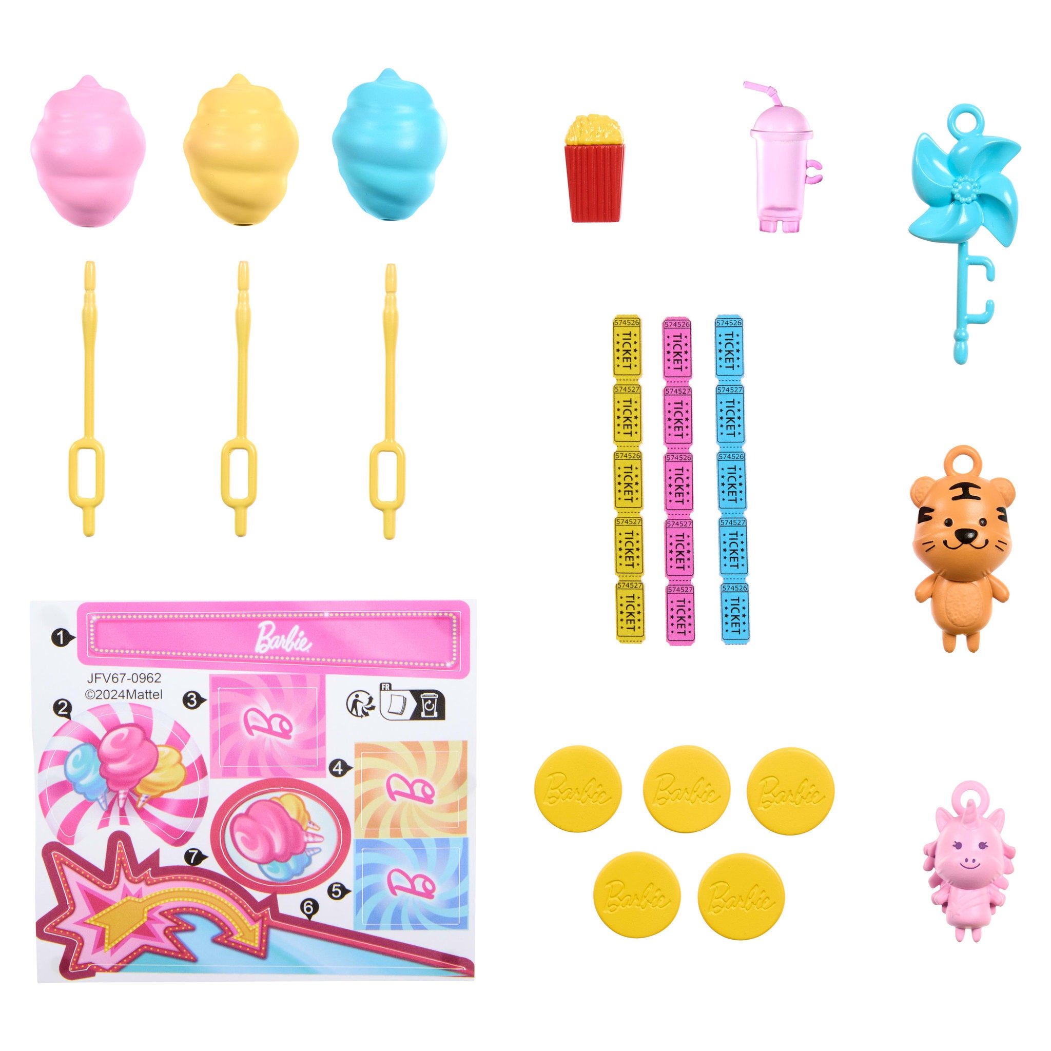 Barbie Mysteries Beach Detectives Malibu Cotton Candy Game Playset