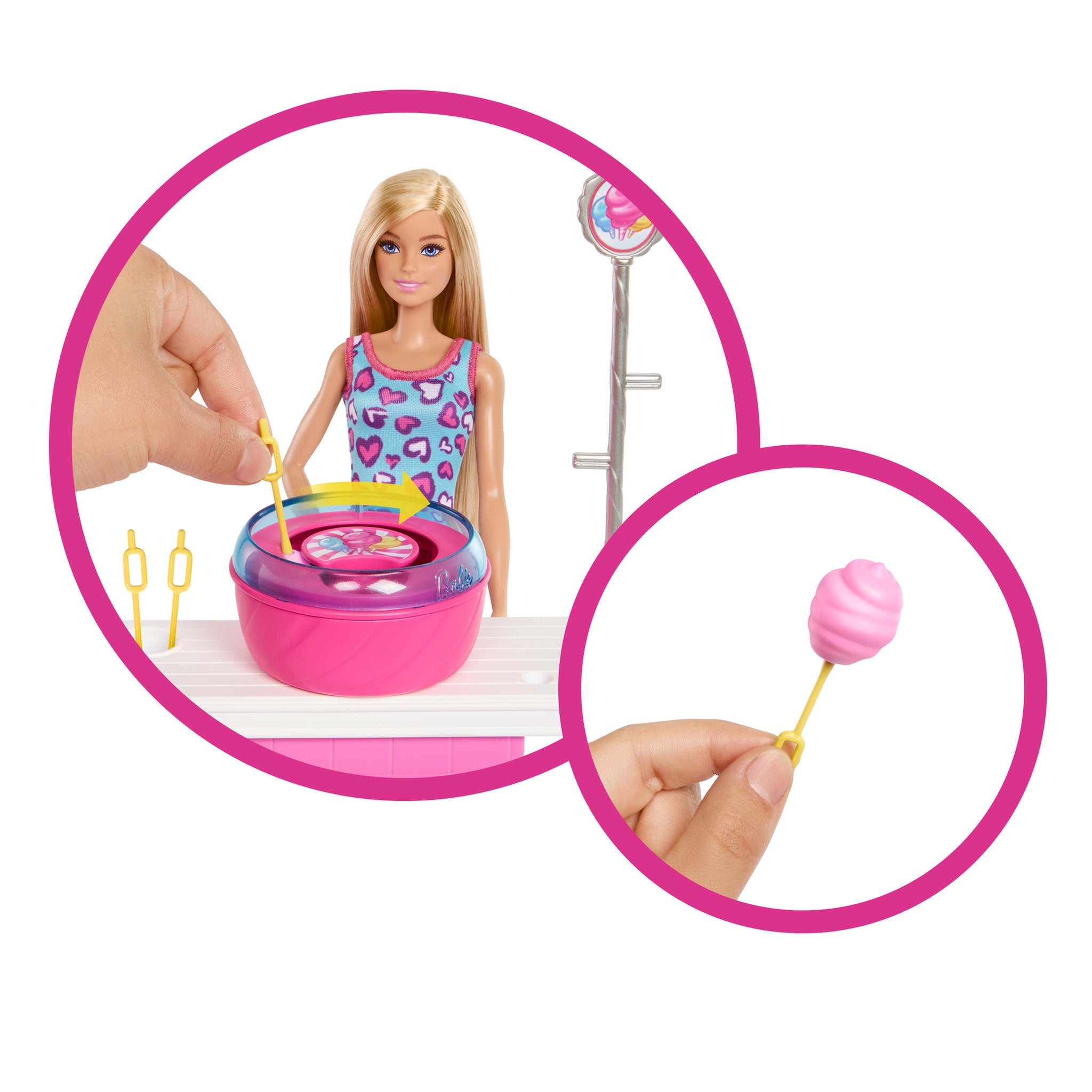 Barbie Mysteries Beach Detectives Malibu Cotton Candy Game Playset