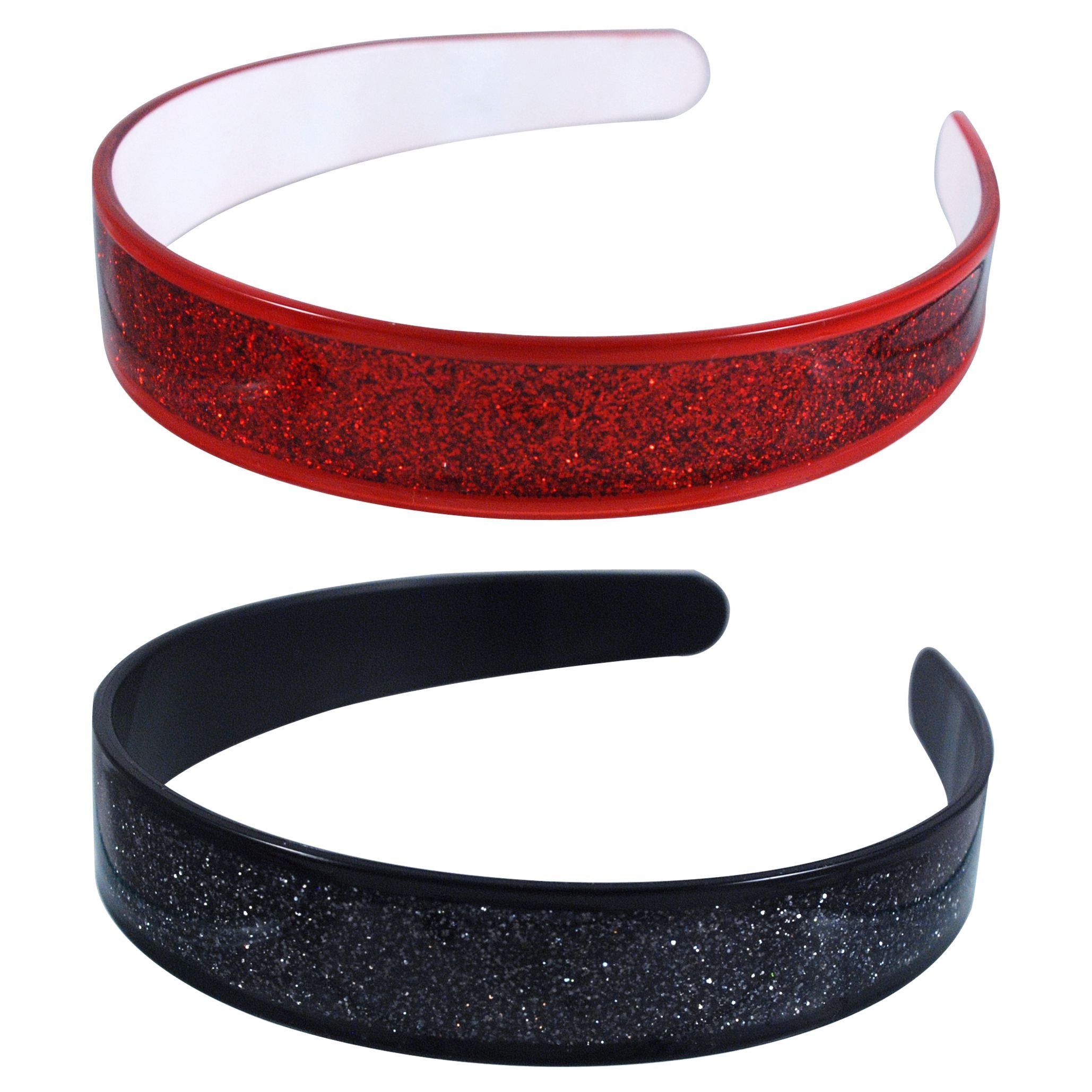 Pink Poppy Glitter Resin Headband-Fashion