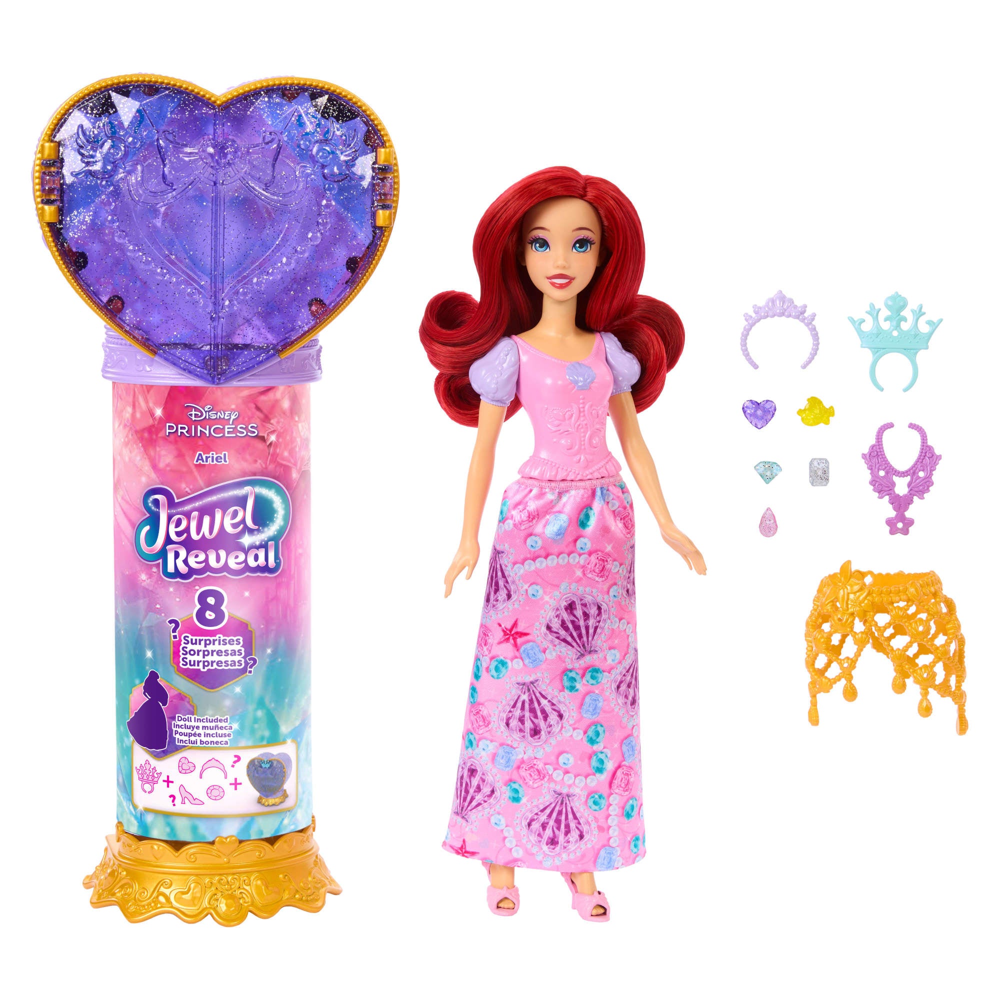 Disney Princess Jewel Reveal Doll - Ariel