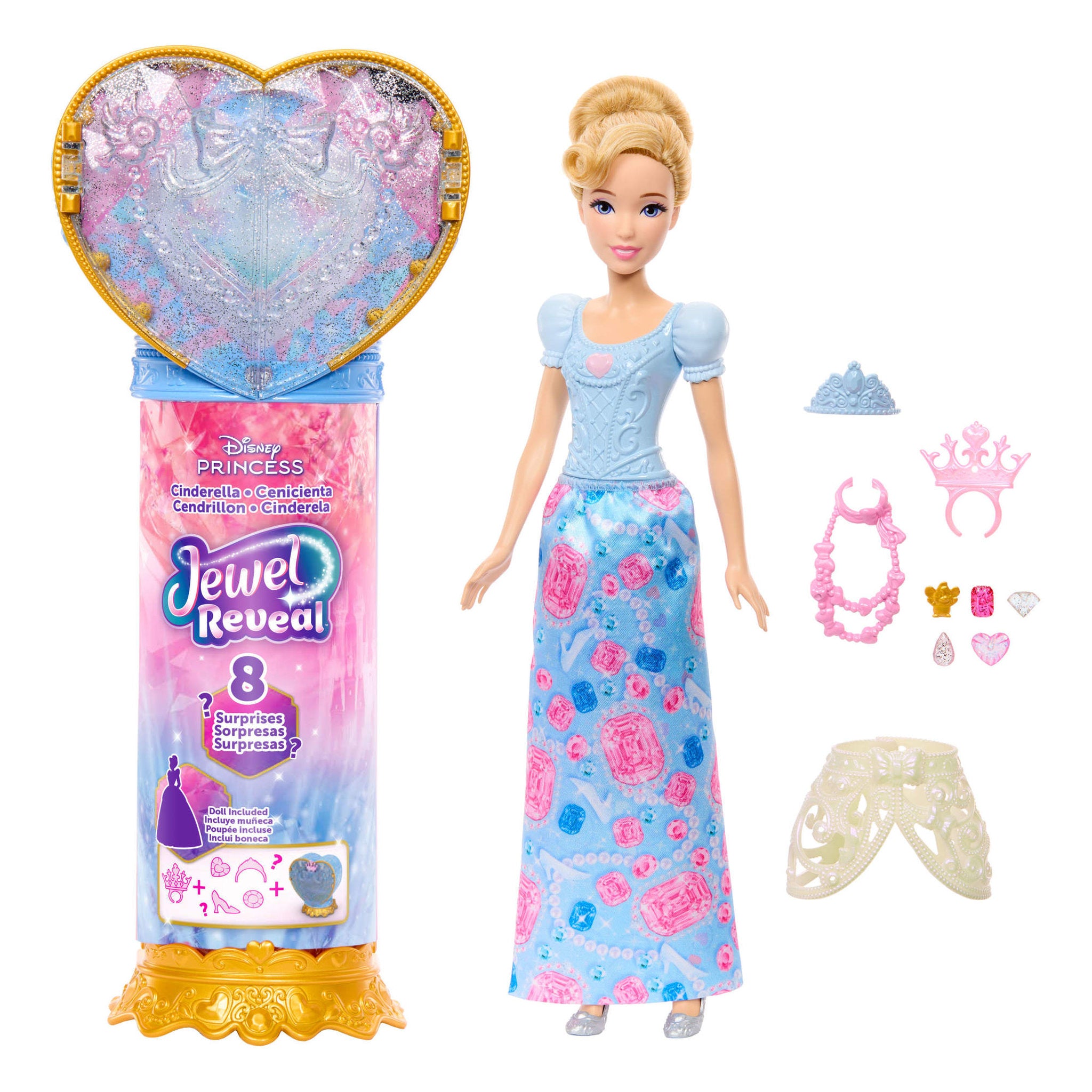 Disney Princess Jewel Reveal Doll - Cinderella