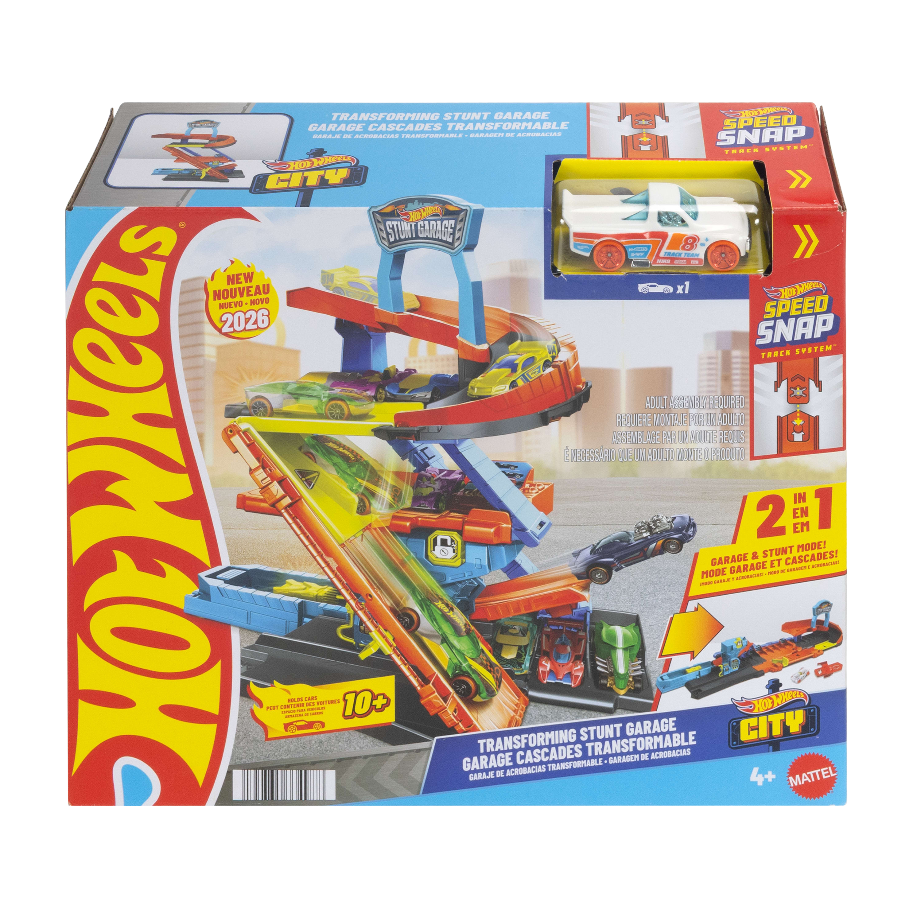 Hot Wheels City Transforming Stunt Garage Track Set