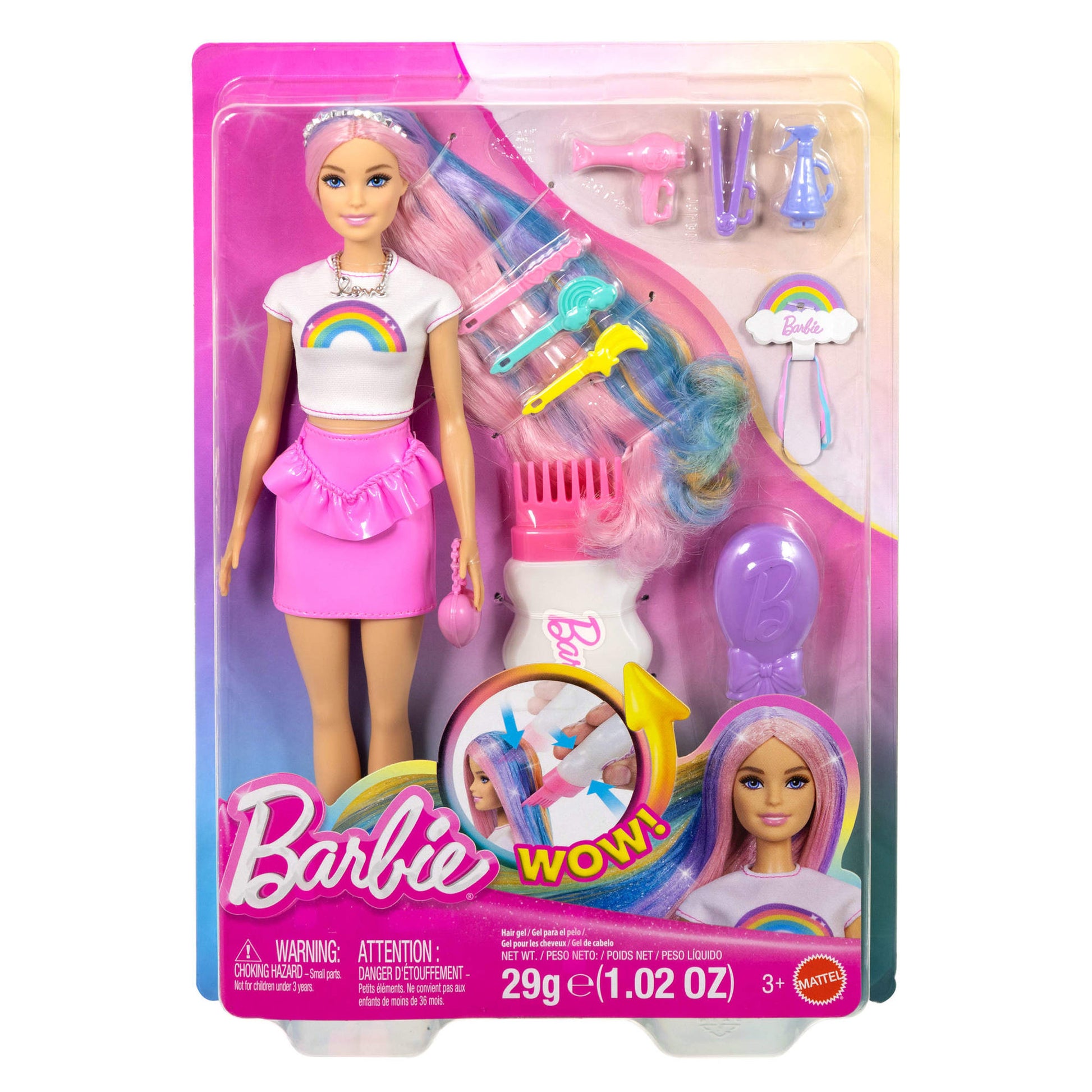 Barbie Rainbow Sparkle Hair Doll - Toyworld NZ