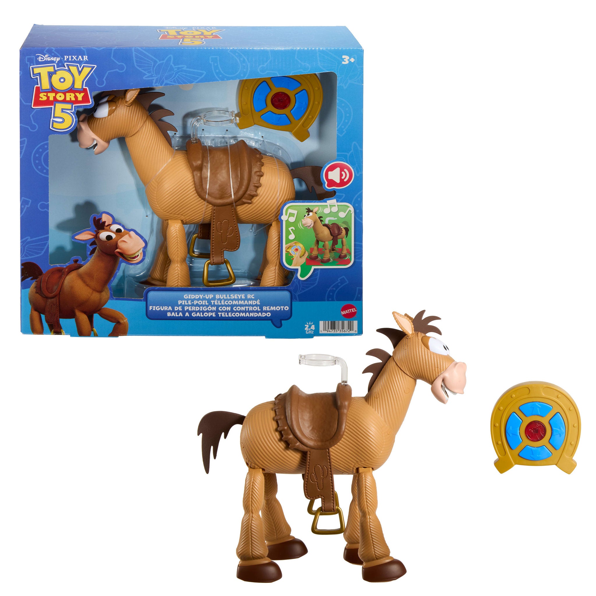 Disney Pixar Toy Story 5 Giddy-Up Bullseye Remote Control Figure