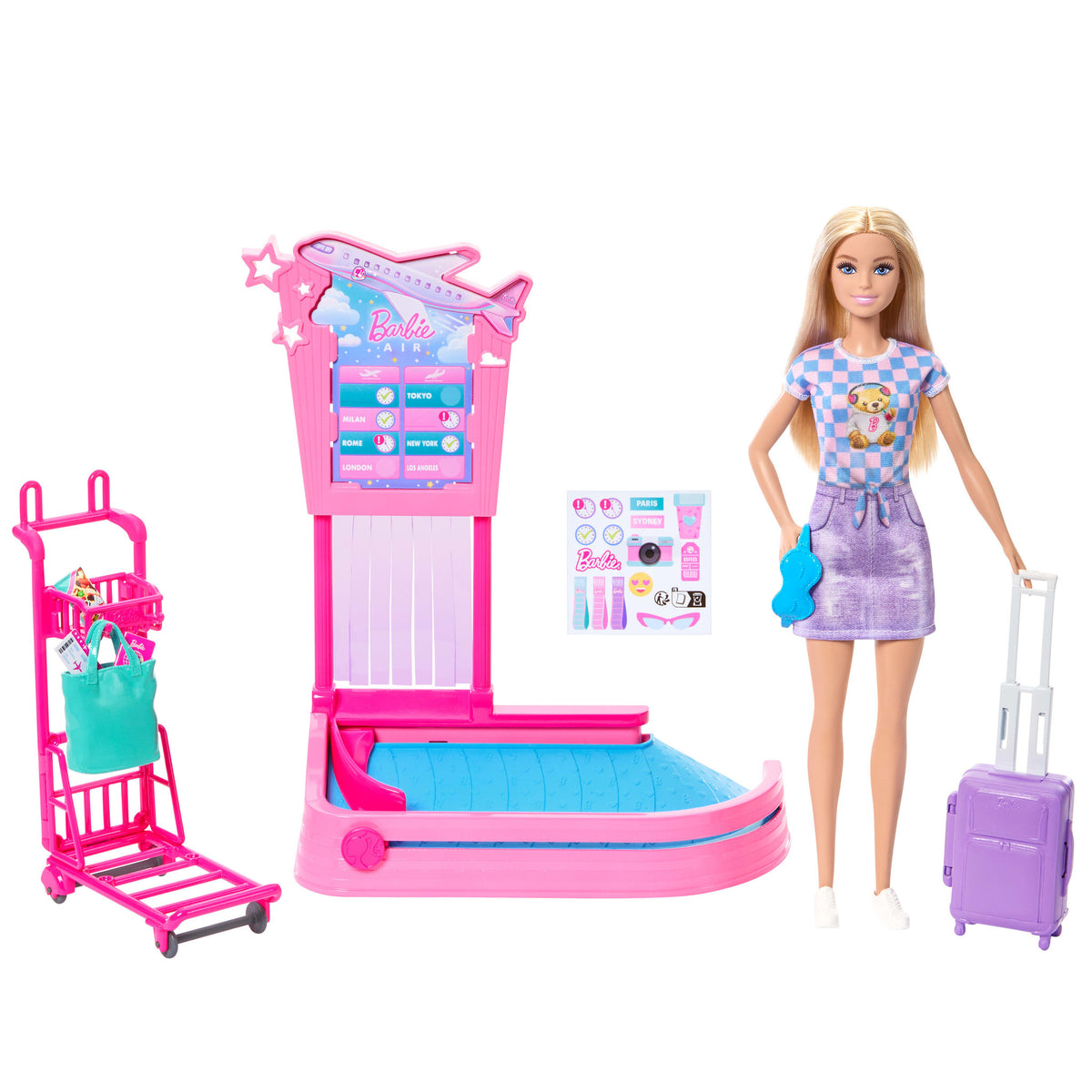 Barbie Family & Friends Baggage Claim Playset - Toyworld NZ
