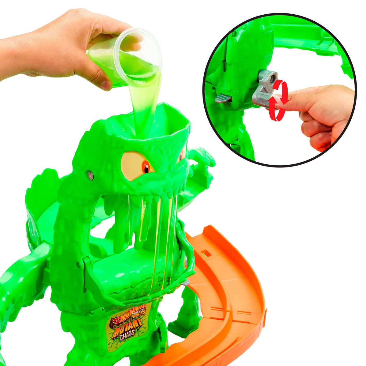 Hot Wheels Monster Trucks Mutant Chaos Monster Takedown - Toyworld NZ