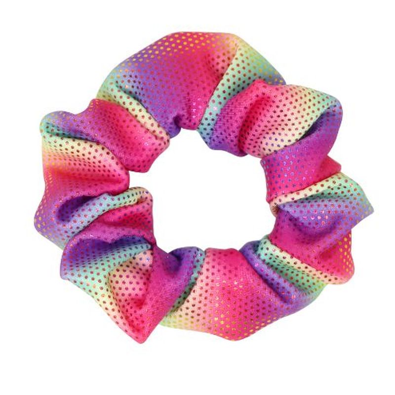 Pink Poppy Rainbow Butterfly Hair Scrunchie