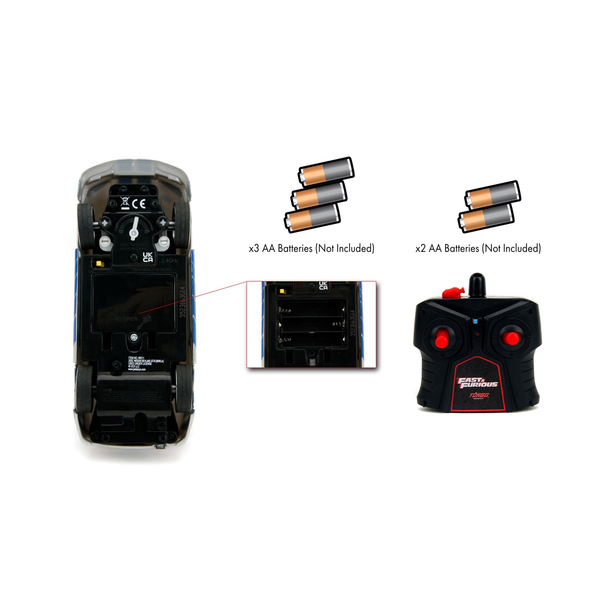 Jada 1:24 Fast & Furious RC Car Assorted Styles