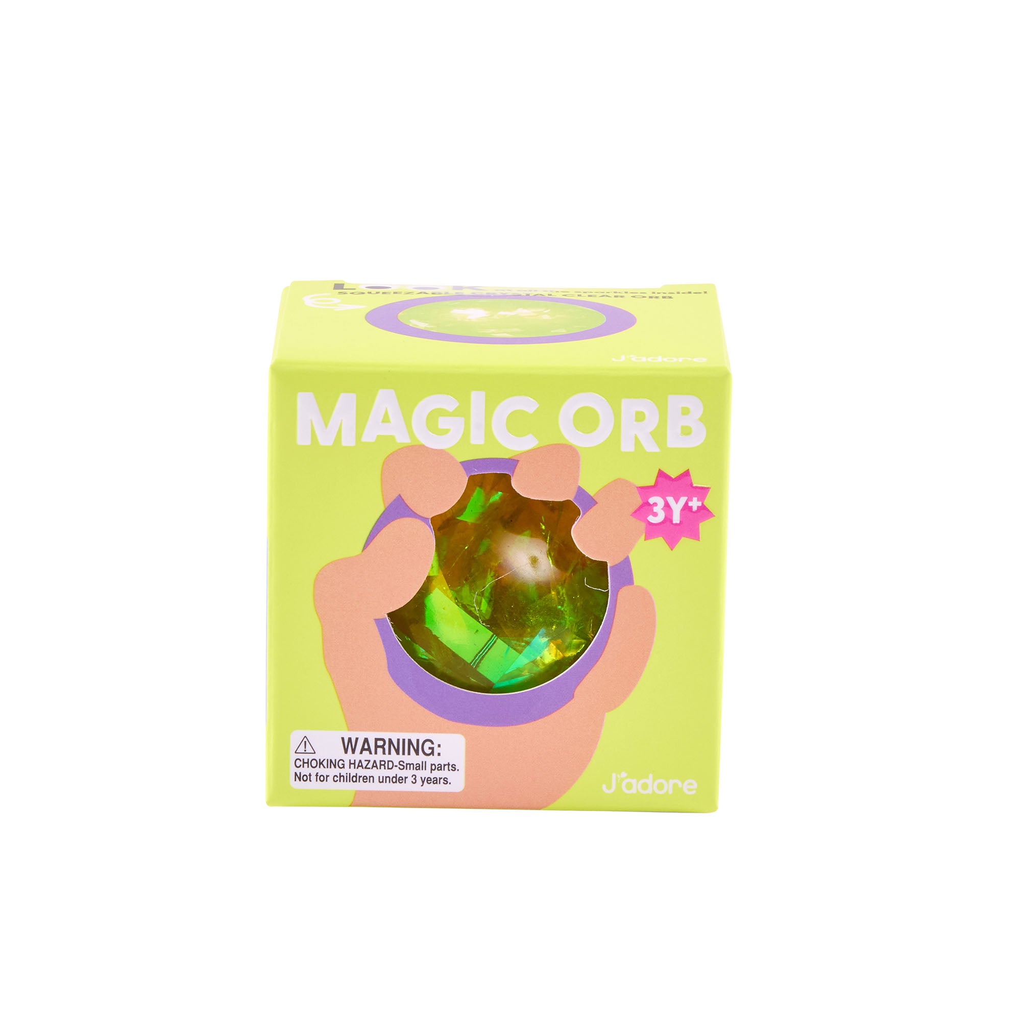 J'adore Magic Orb Water Glitter Squish Ball - Green - Toyworld NZ