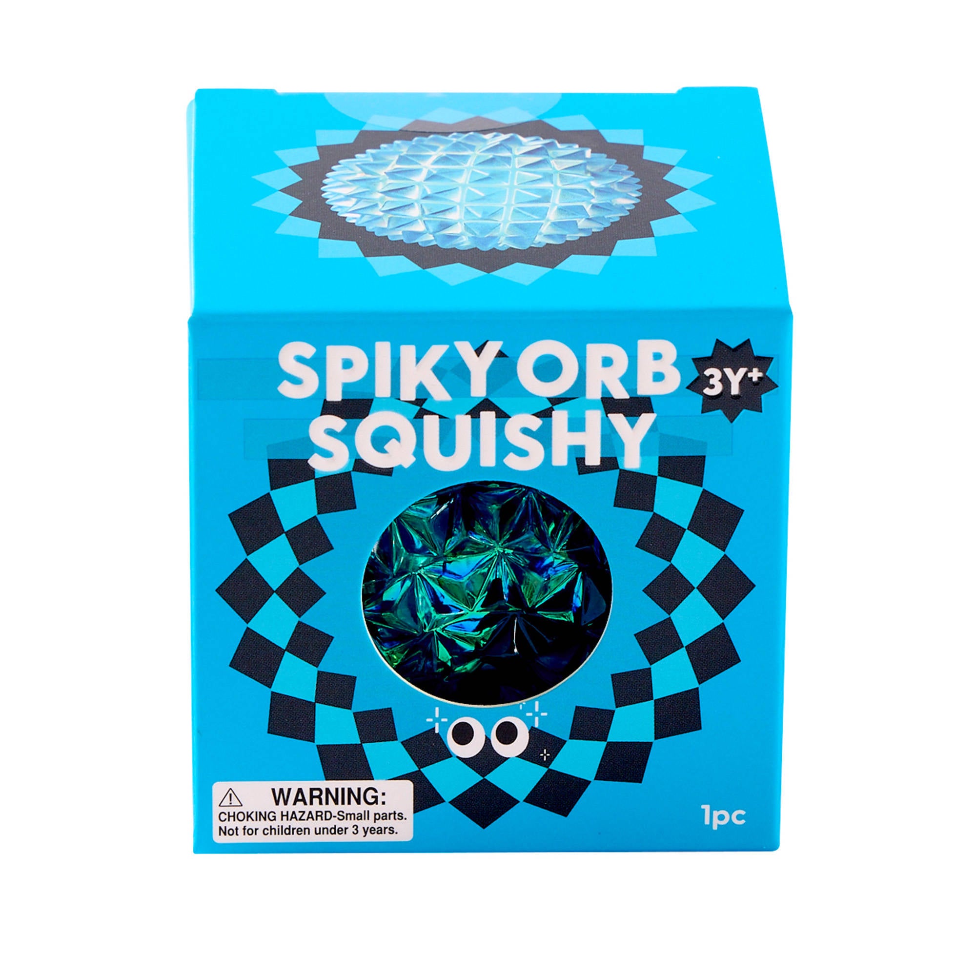 J'adore Spiky Orb Diamond Squish Balls - Blue