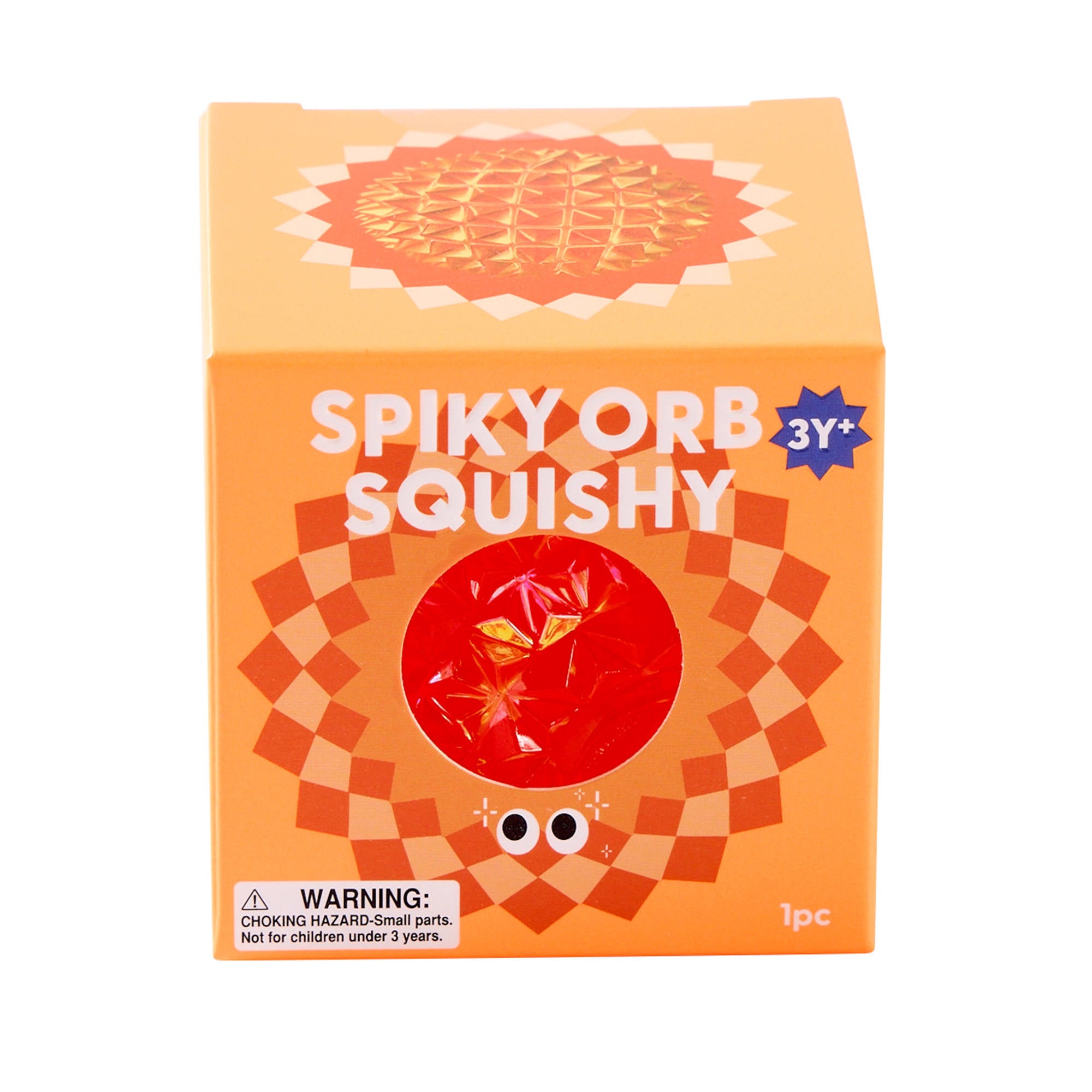 J'adore Spiky Orb Diamond Squish Balls - Orange - Toyworld NZ