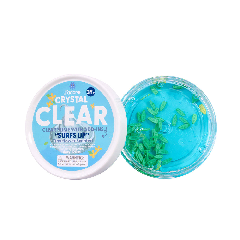 J'adore Crystal Clear Slime with Add-Ins - Surf's Up