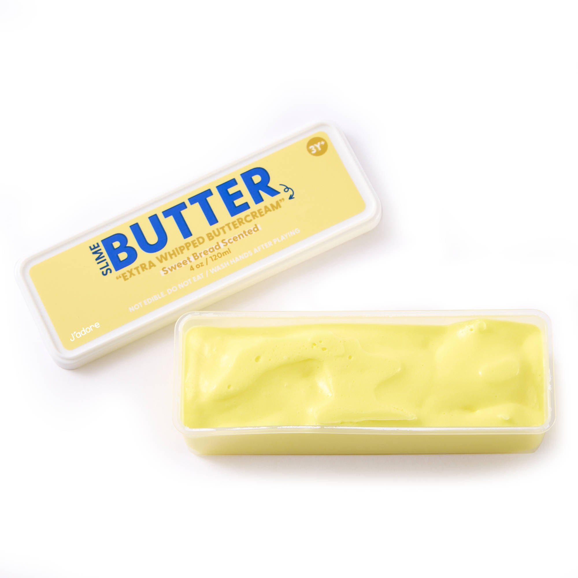 Sensory J'adore Extra Whip Butter Slime in open packaging