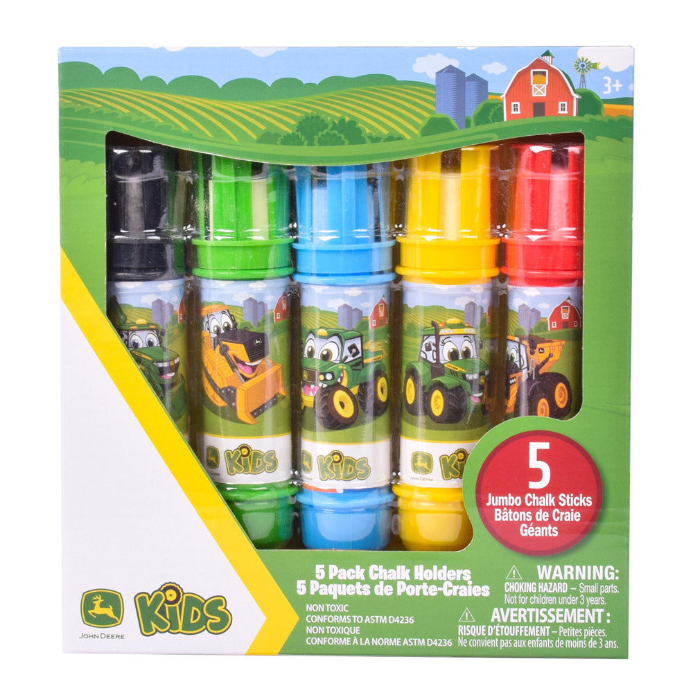 John Deere Chalk Holders With Chalk 5 Pack - Toyworld NZ