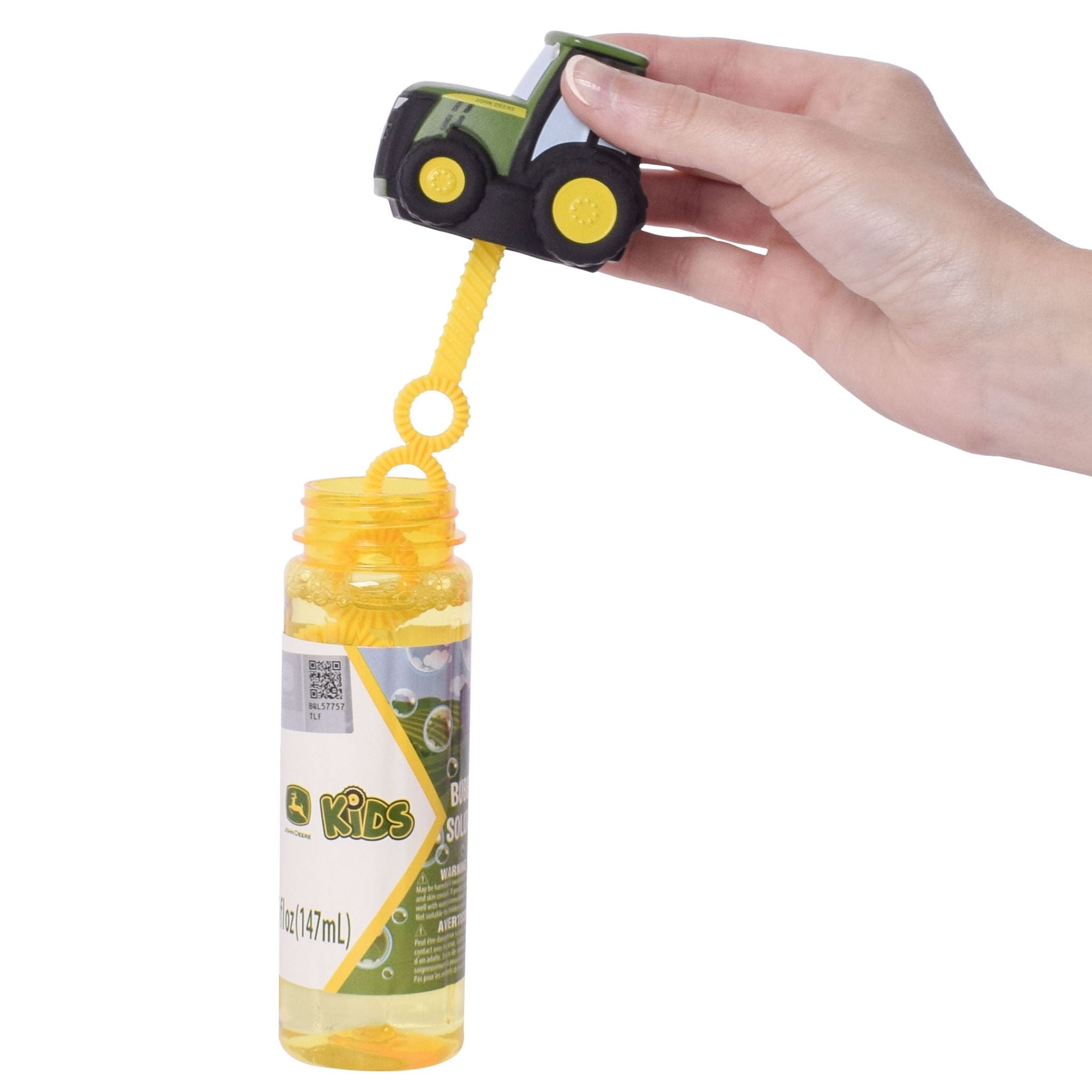 Tractor lid on the John Deere Tractor Bubble Bottle liquid
