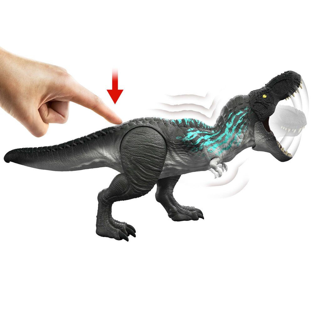 Jurassic World Survival Muscle Madness - Tyrannosaurus Rex dinosaur toy.