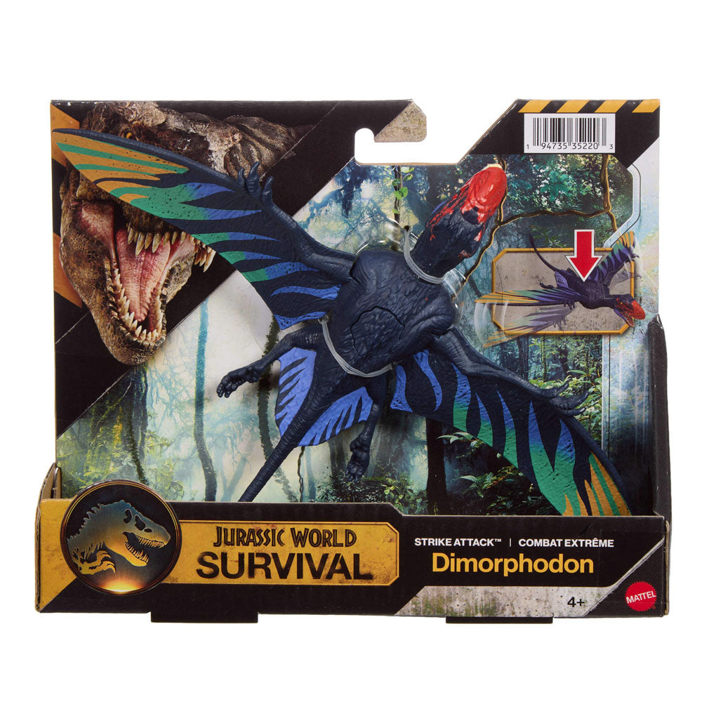 Jurassic World Survival Strike Attack - Dimorphodon dinosaur figure, in packaging